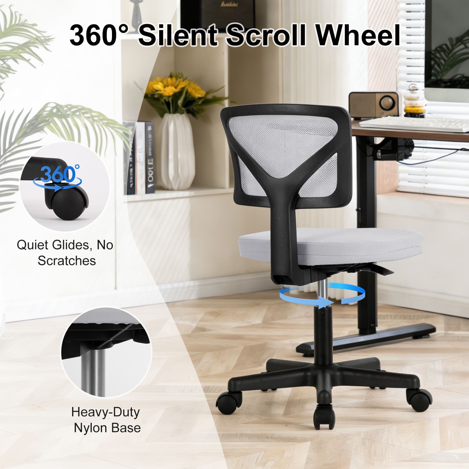 Sweetcrispy L-C-2077-GY Office-Chairs - View #3