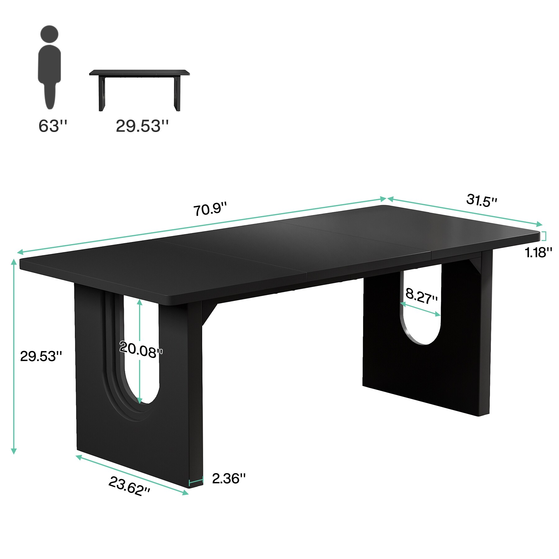 Tribesigns LWFD-J0271 Office-Tables - View #9