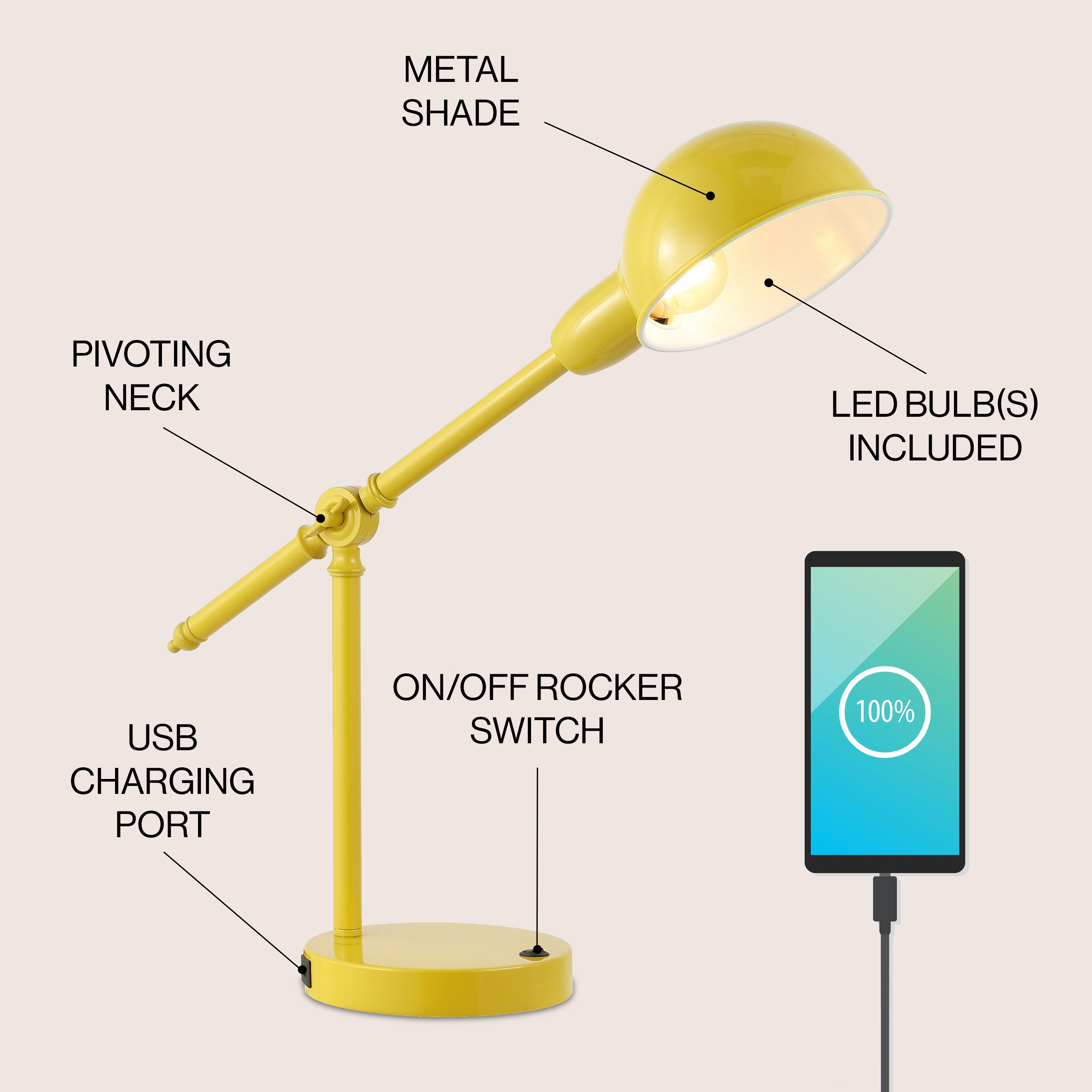 JONATHAN  Y JYL7123C Table-Lamps - View #3