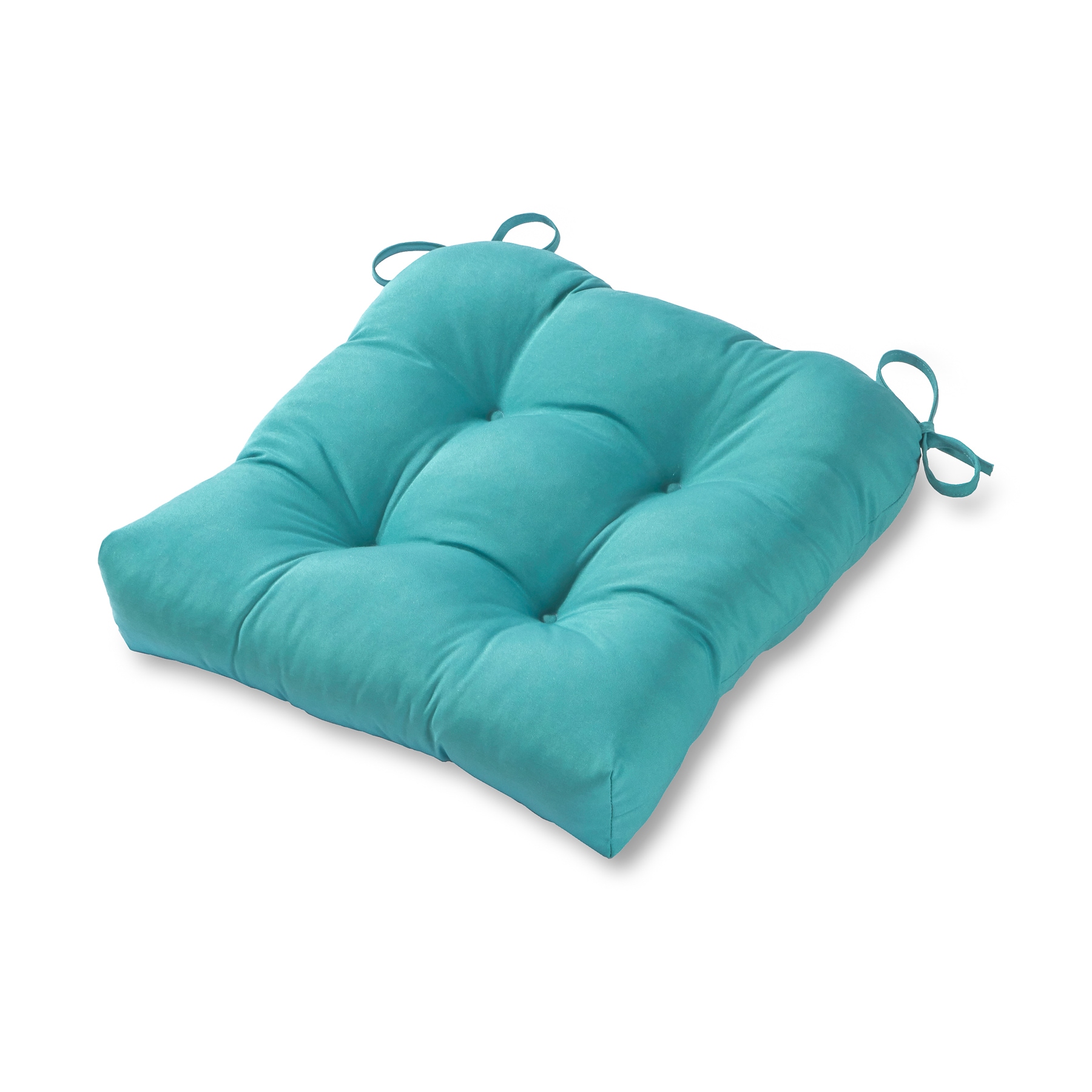 Greendale Home Fashions OC4800-TEAL 20-in x 20-in Teal Patio chair cushion