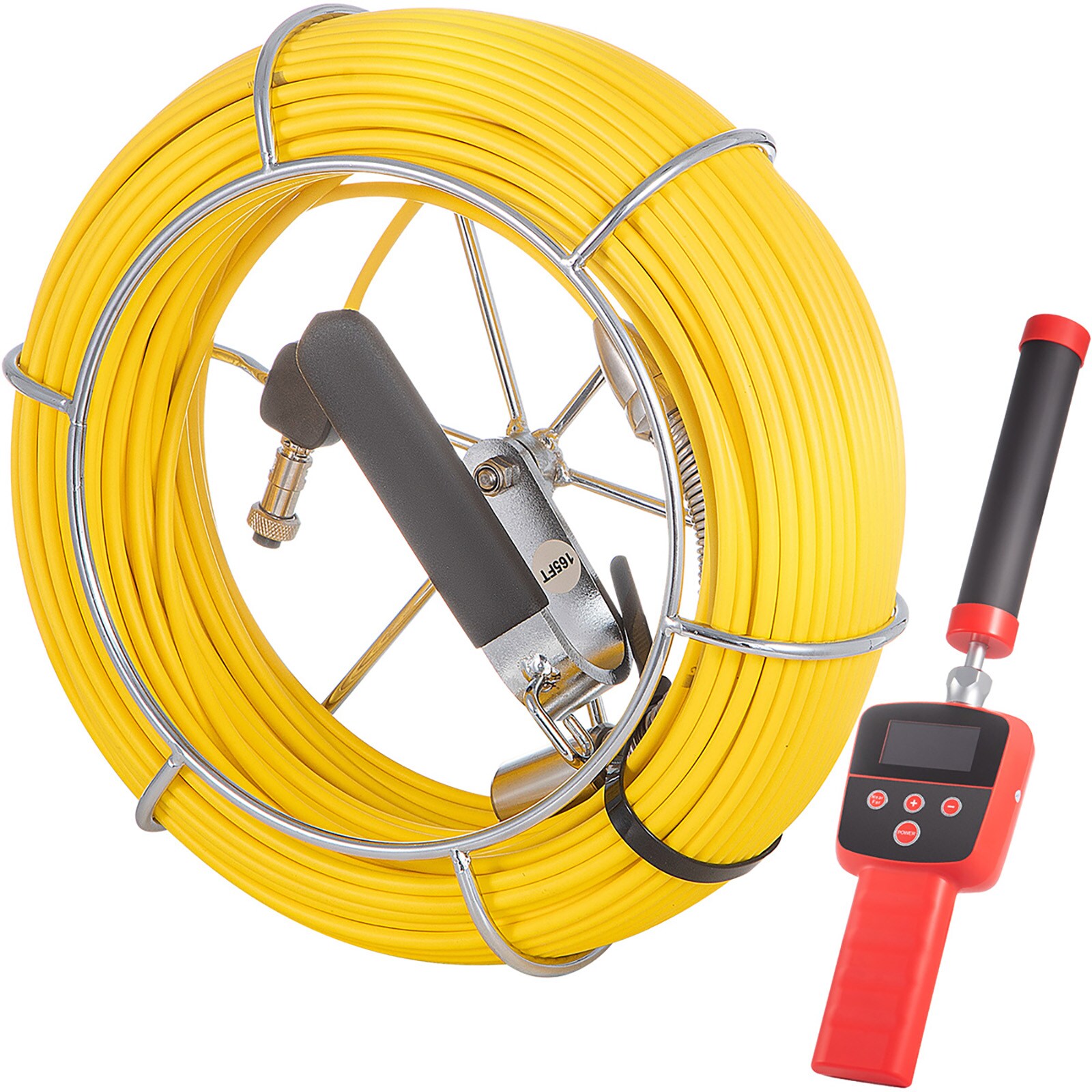 VEVOR Sewer Camera 328 Ft/100m Self-Leveling Drain Camera With 10.1" Touchscreen