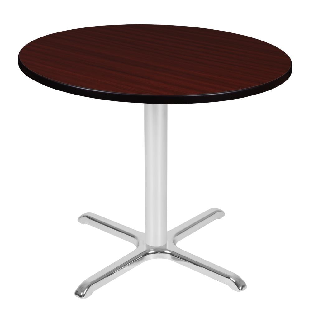 Regency TVX36RNDMHCM Breakroom Brown 4-Person Training Table (36-in W x 29-in H)