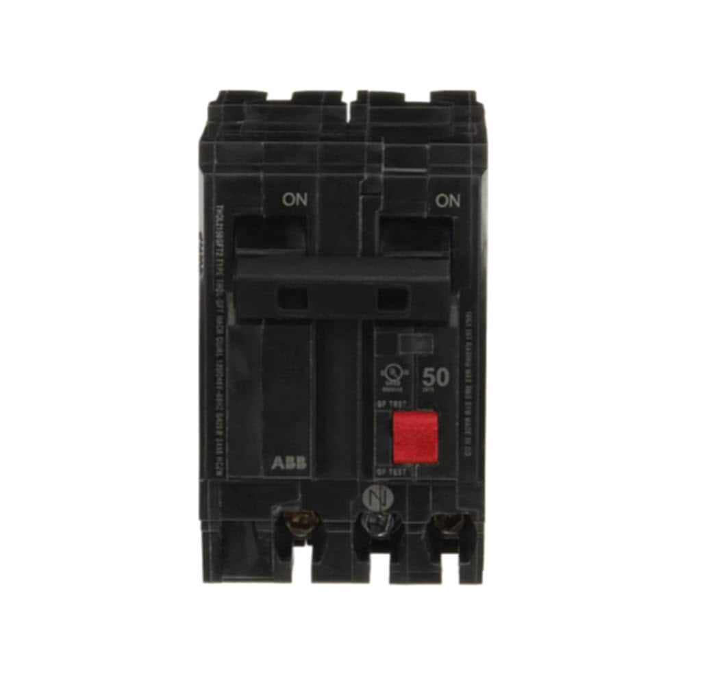 GE Q-Line THQL 50-amp 2 -Pole GFCI Circuit Breaker #THQL2150GFT2A