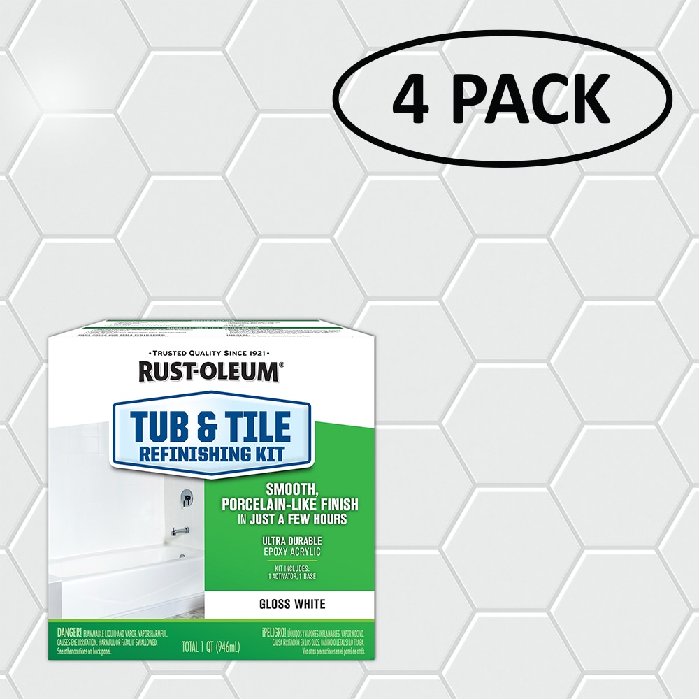 NEW Rustoleum Tub and outlet tile refinishing kit- white