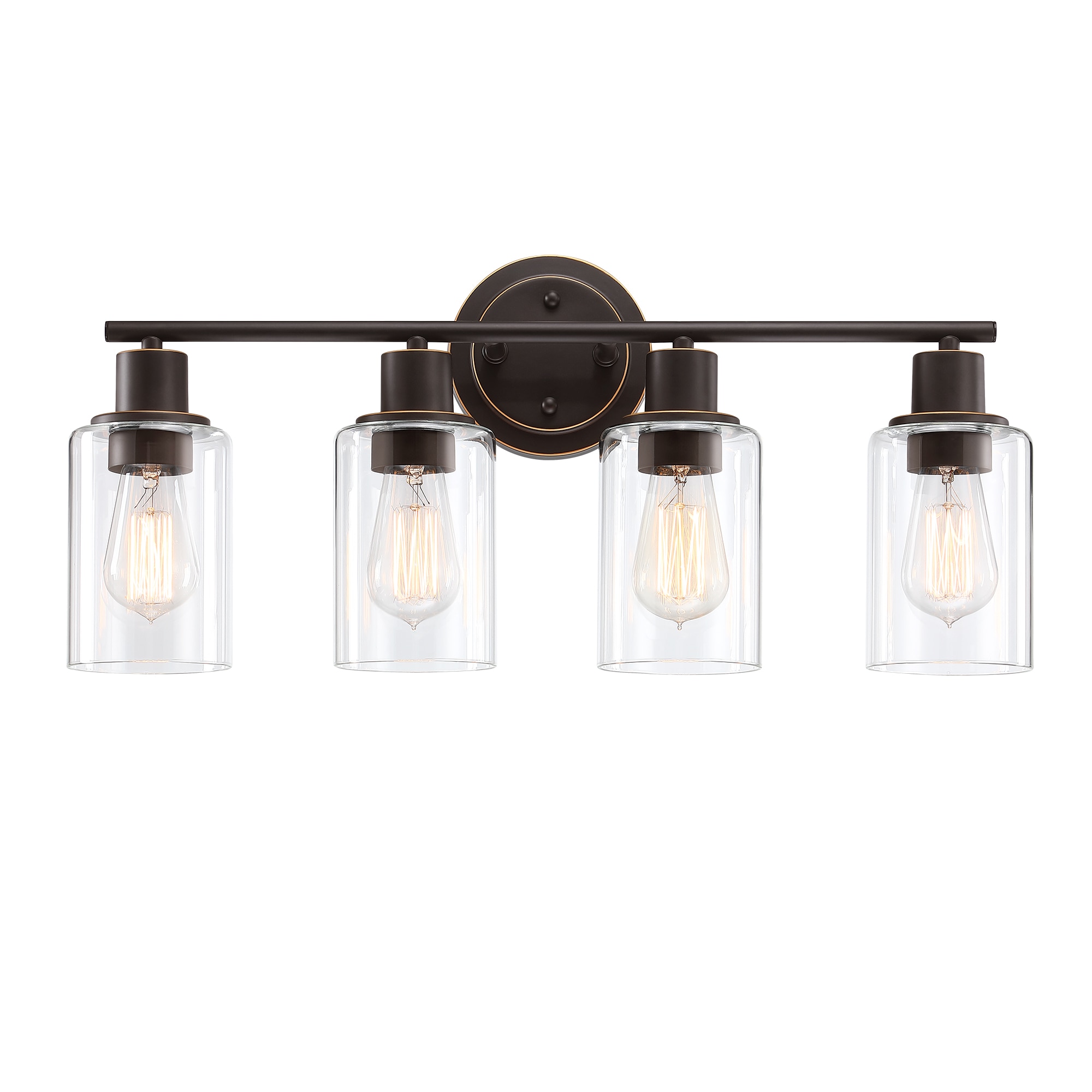 Hukoro FL41004-VL-ORB GLA 23-in 4 -Light Matte Bronze Traditional Vanity light