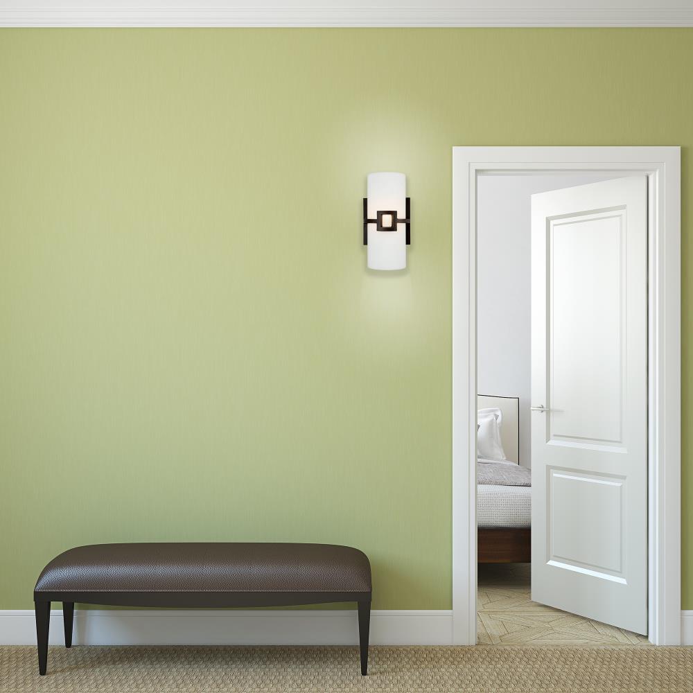 Monroe Oil-Rubbed Bronze Cylinder Glass Sconce