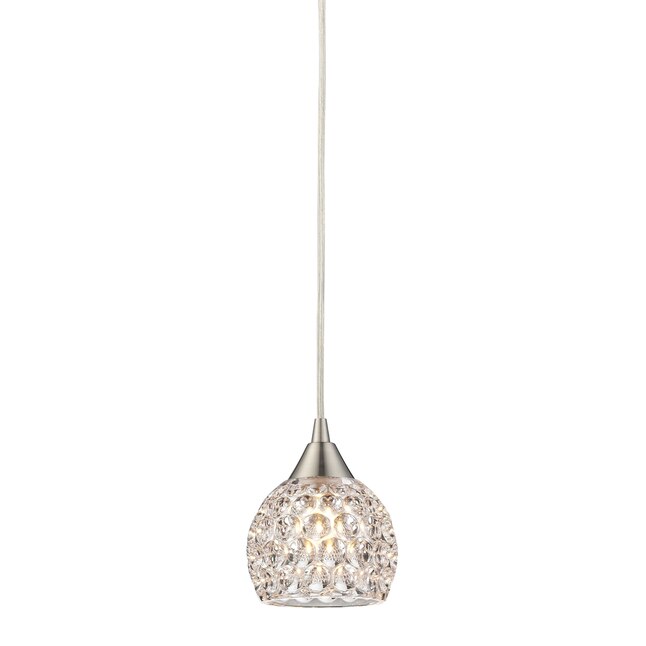 Westmore Lighting Saratoga Springs Satin Nickel Glam Crystal Dome Mini Pendant Light In The Department At Com - Home Decorators Collection Closet Installation Instructions