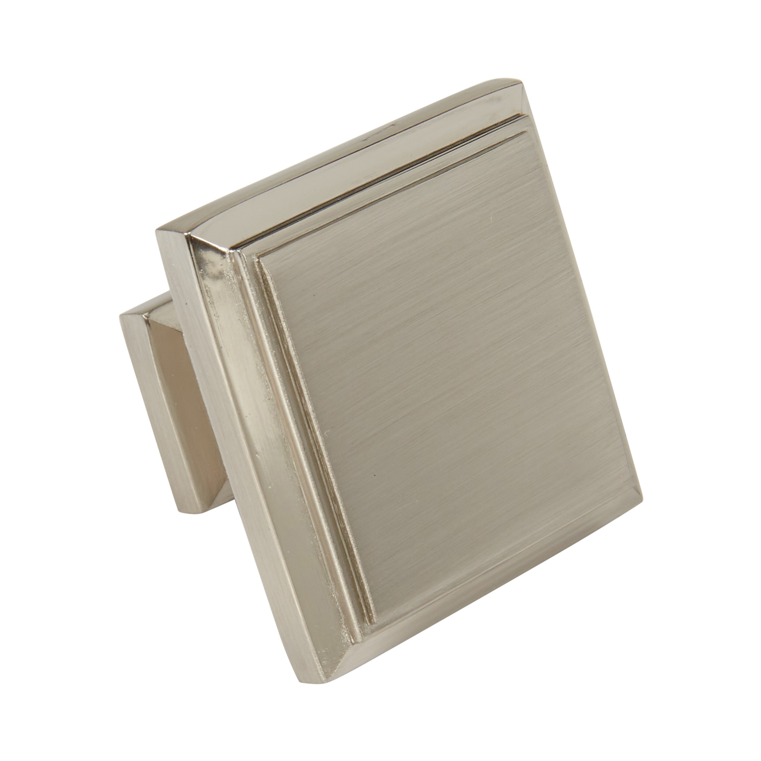 NewAge Products Home Cabinet Knob Handle Brushed Nickel Square ...