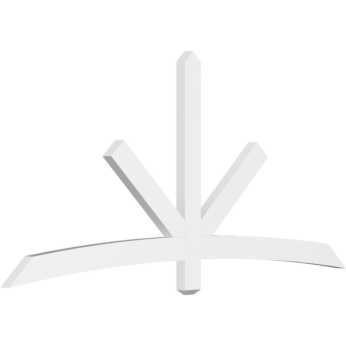 Ekena Millwork GBP084X39X0204ALB00 Alberta White PVC Gable bracket