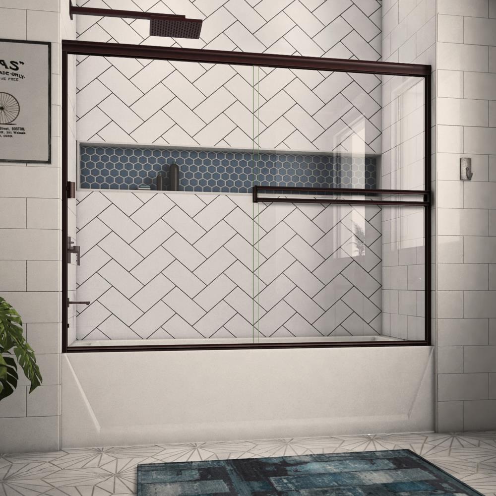 Arizona Shower Door Traditional Oil-Rubbed Bronze 68-in to 72-in W x 57 ...