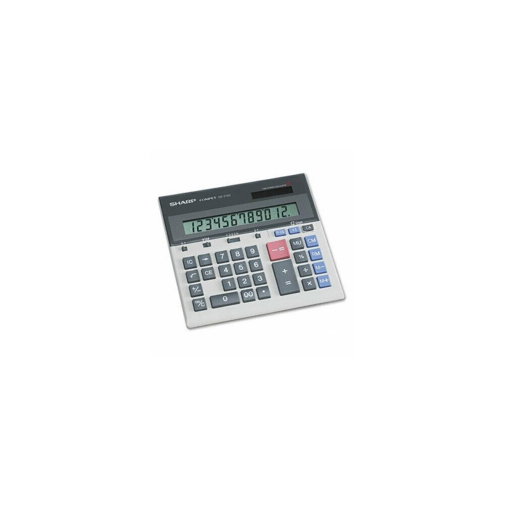 Sharp Sharp QS2130 QS2130 Compact Desktop Calculator 12Digit LCD at