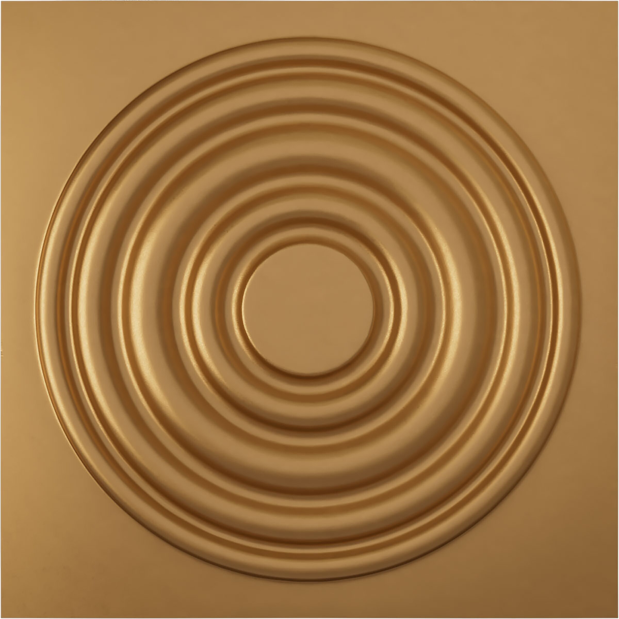 Ekena Millwork WP20X20WDBGL 19-5/8-in x 19-5/8-in Embossed Bright Coat Gold PVC Wall Panel