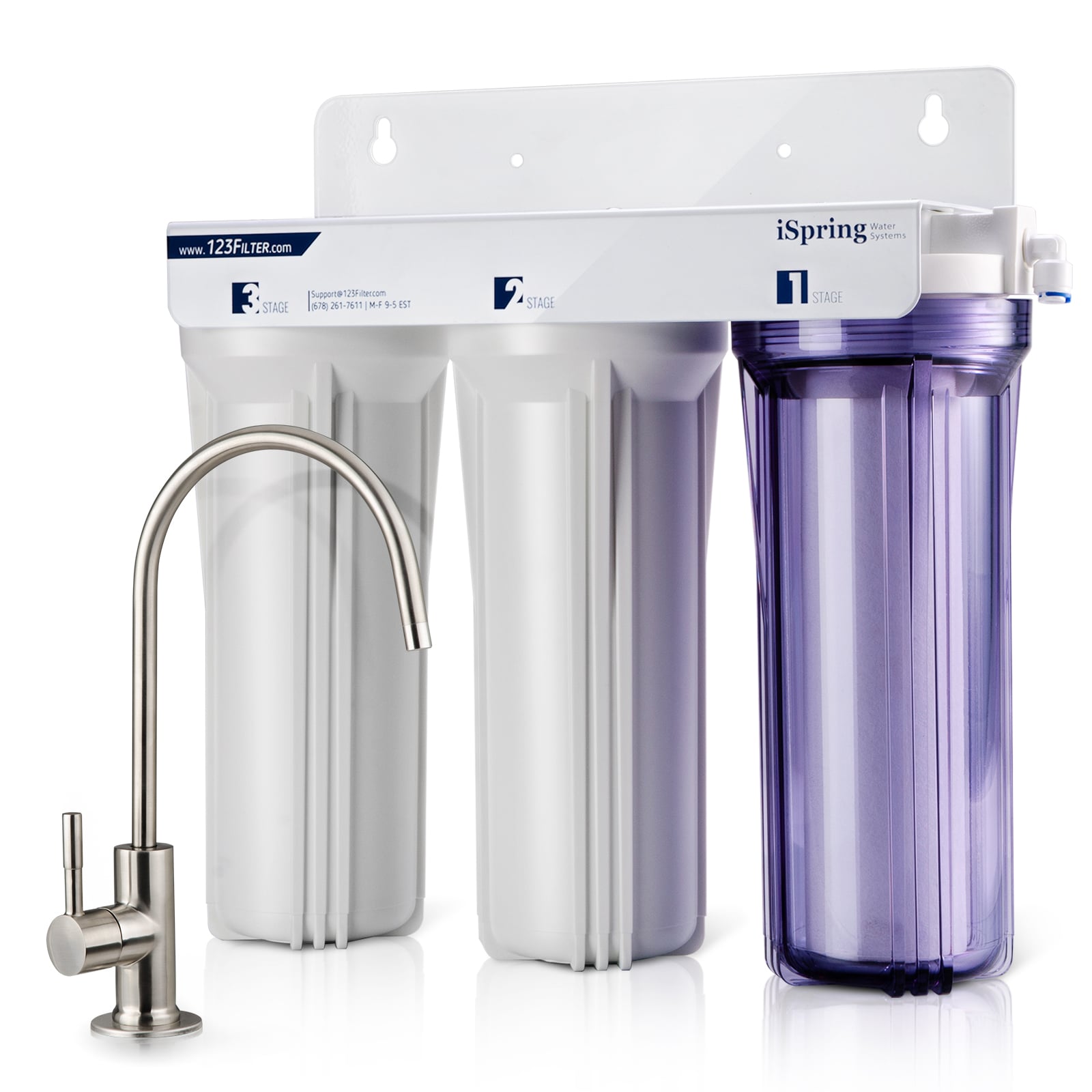 Under sink Water Filter System Kit With Contemporary Premium Tap Hydro 