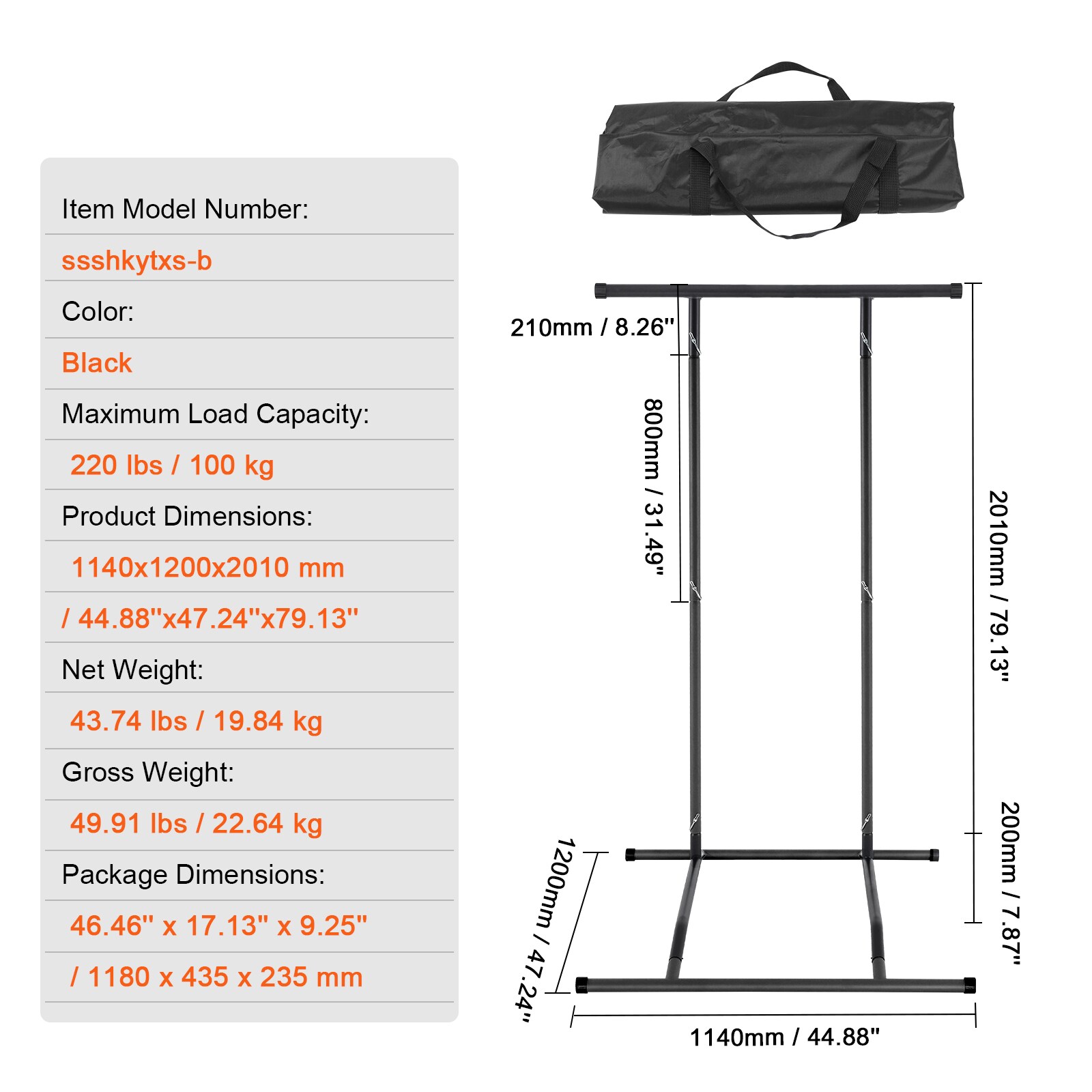 VEVOR DGYTXSJDGBKDEVQWTV0 Pull-up-Push-up-Bars - View #8