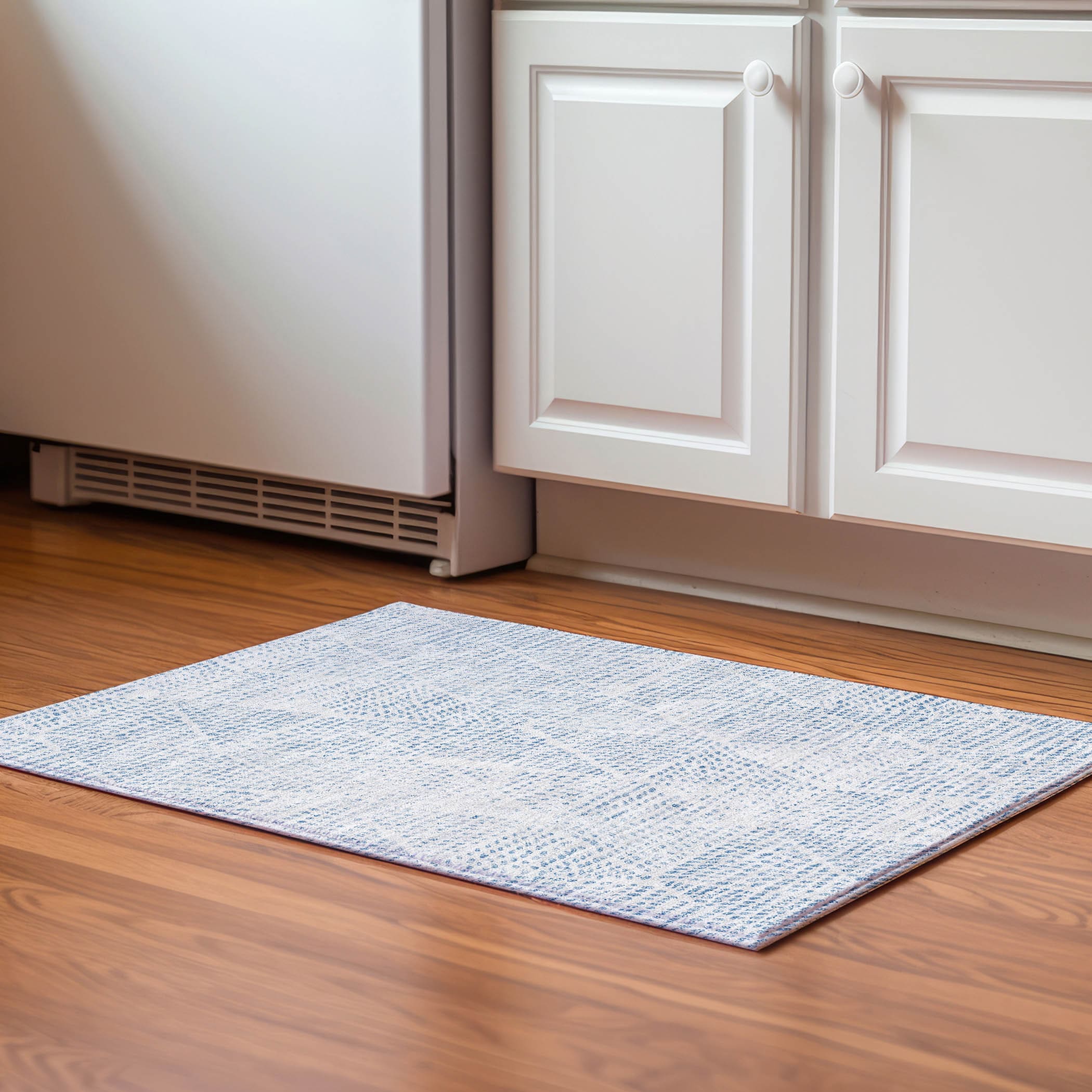 Addison Rugs AMF591DN20X30 Mayfield AMF591DN 2 x 3 (ft) Loomed Polyester Denim Rectangular Indoor Geometric Machine washable Area rug