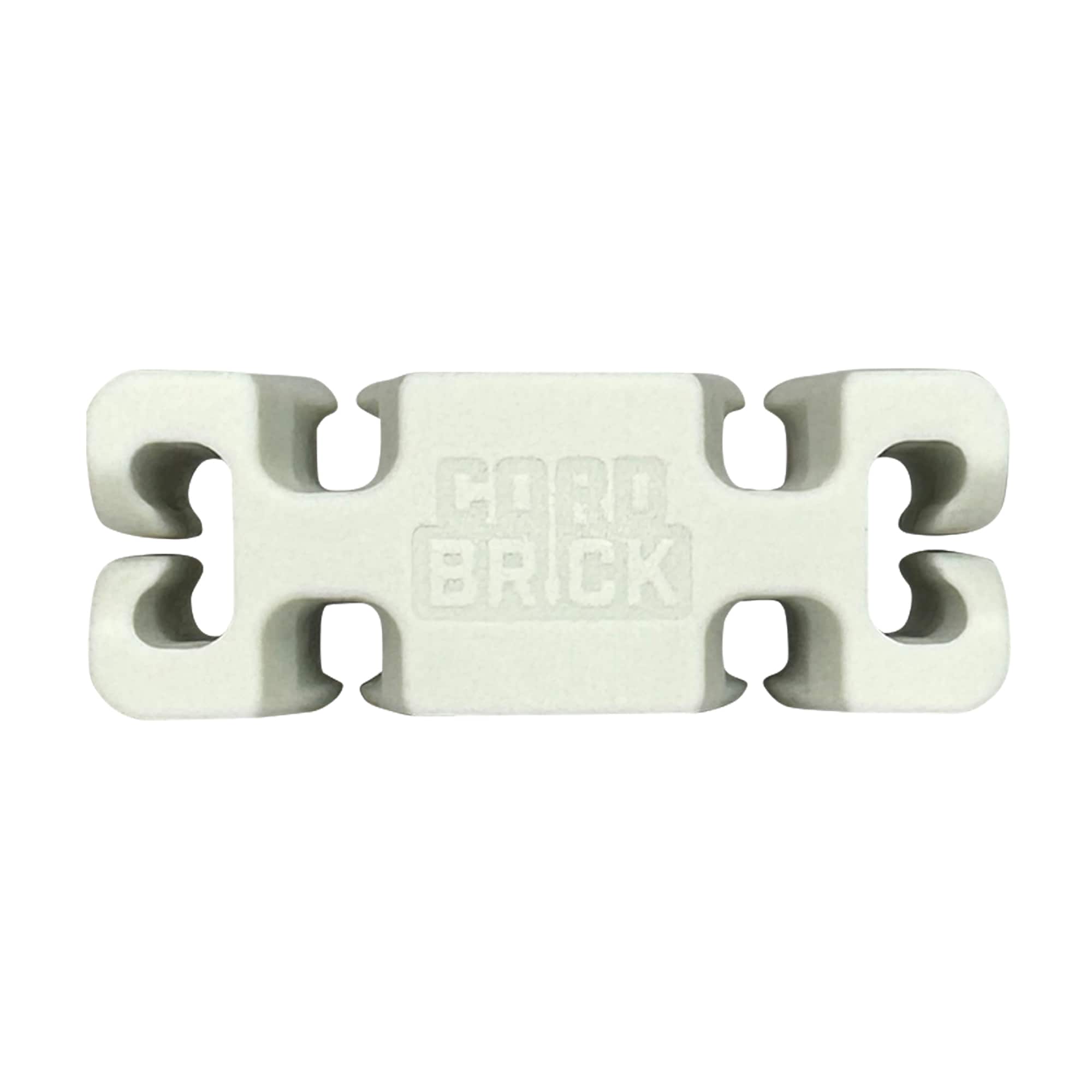 CordBrick CB01-LIGHT 2.0 2-1/2-in x 1.4-Inches Thermoplastic rubber Light Gray Cord/Cable organization kit