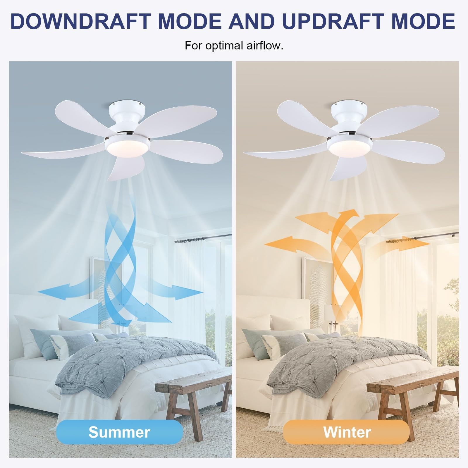 Gleam Flare GF-9328-42WH Ceiling-Fans - View #3