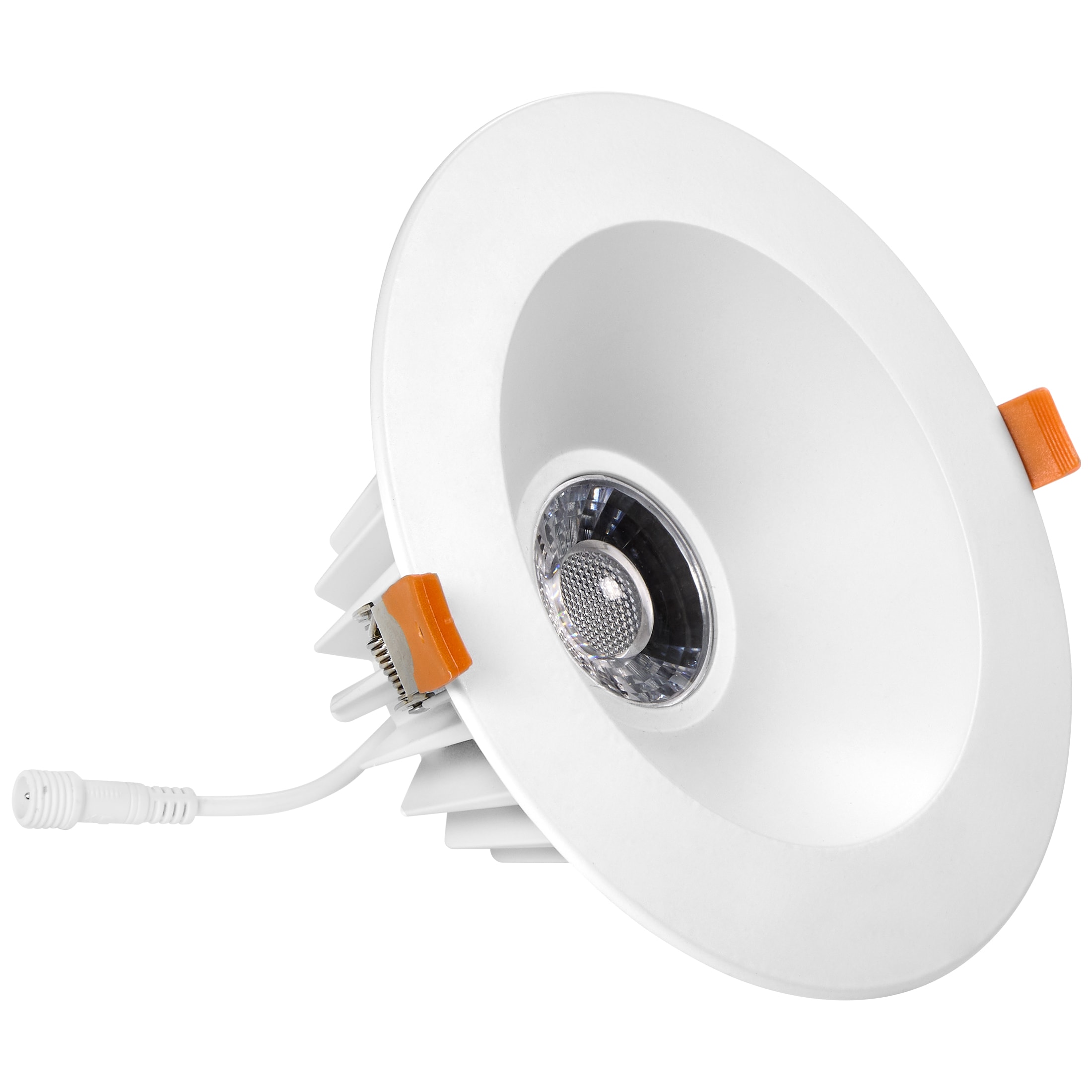 7-Inch White Aluminum Round LED Recessed Downlight