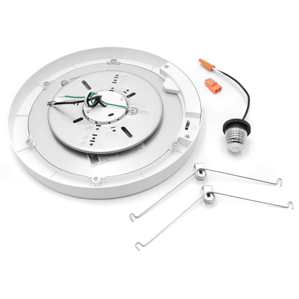 White Matte Round LED Flush Mount Ceiling Light