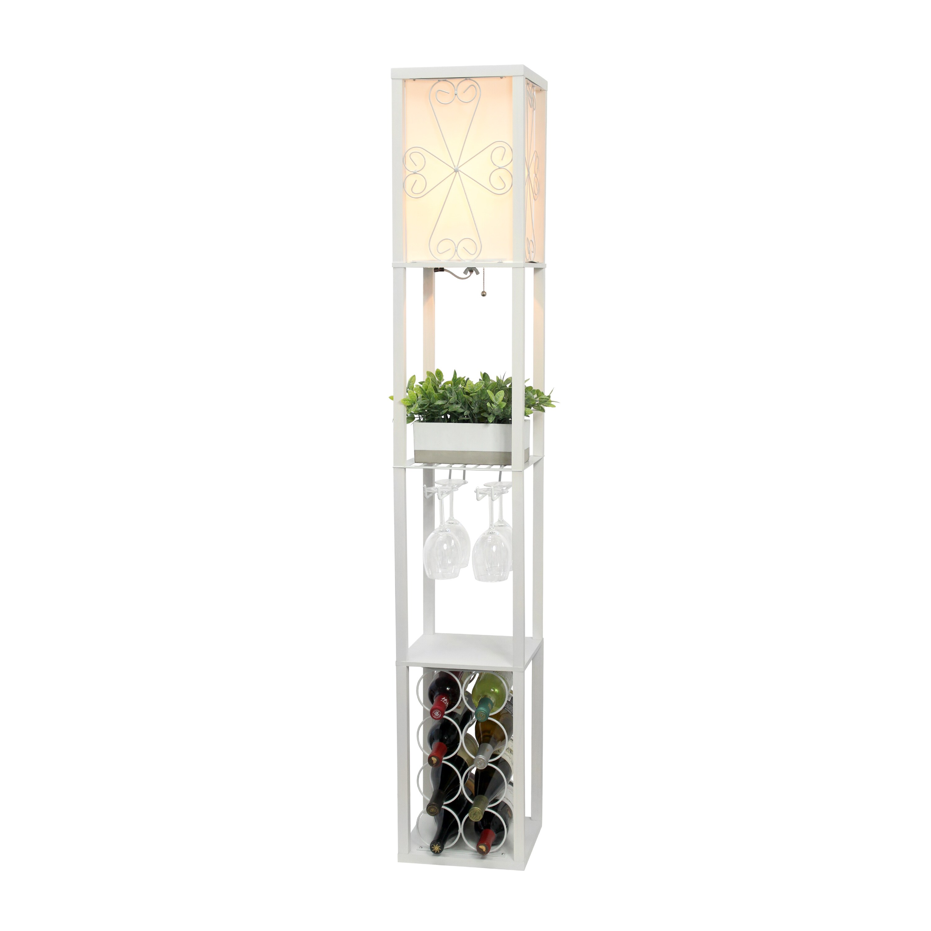 Simple Designs LF1015-WHT-LB floorlamps - View #6