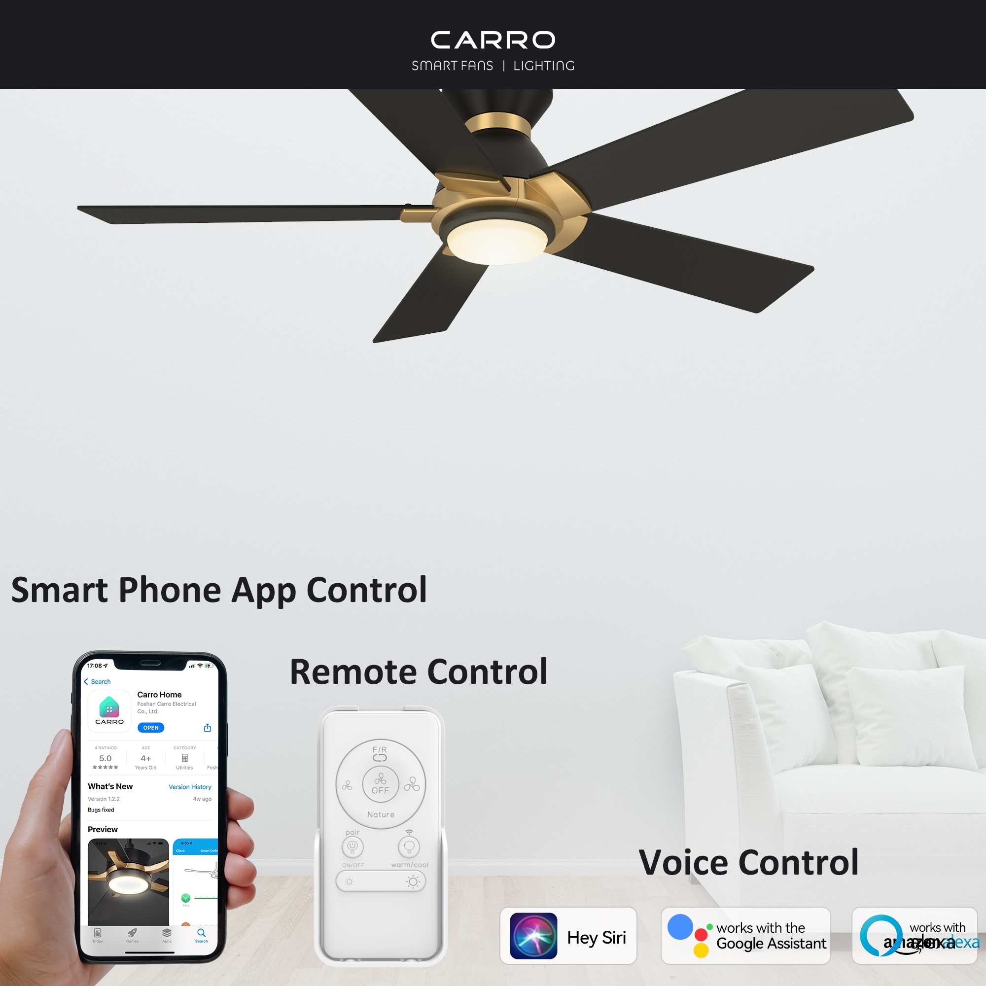 CARRO USA LS525J1-L11-B2-1G-FM Ceiling-Fans - View #2