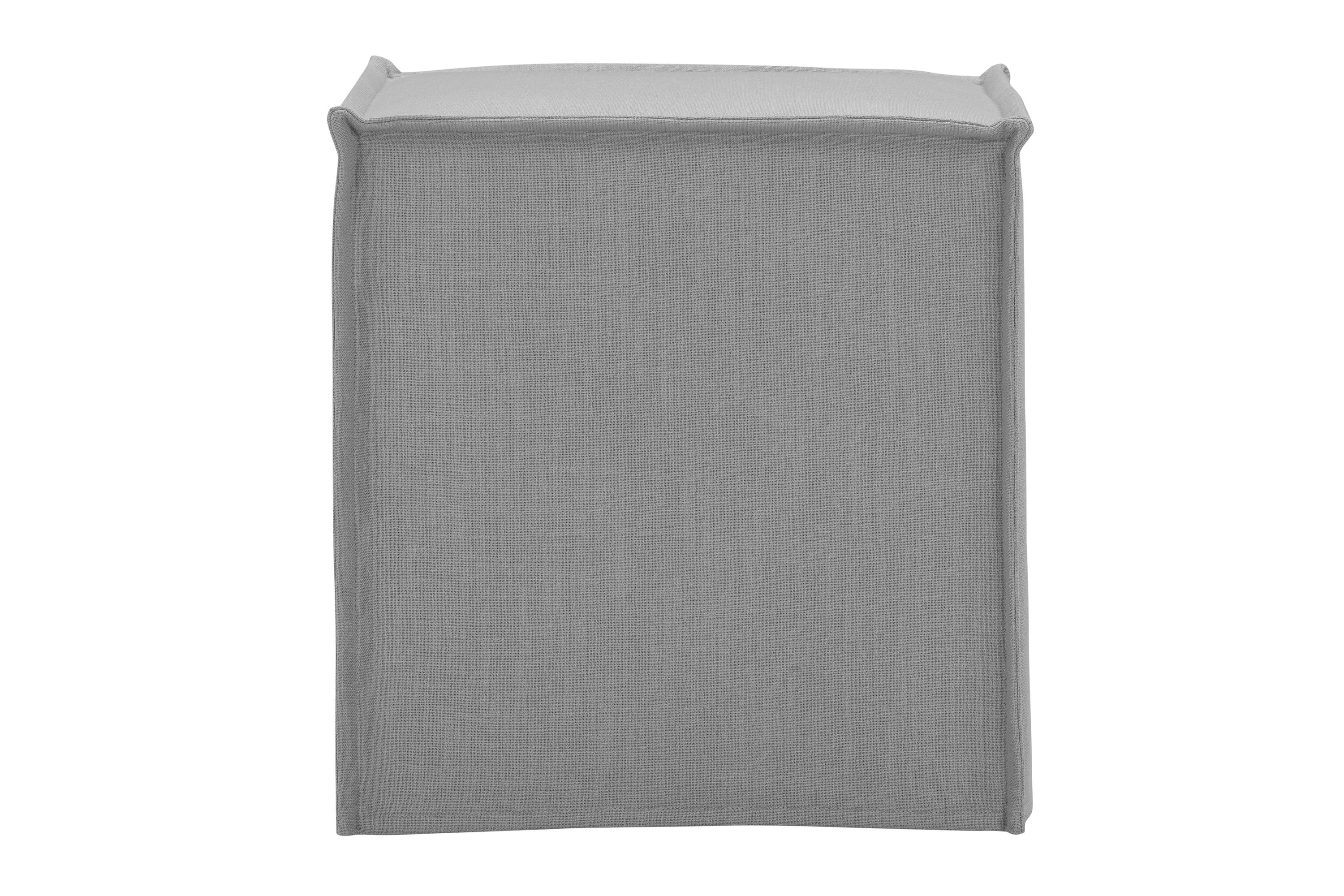 Rustic Manor SON219-03LG-LS Rustic Light Grey Ottoman