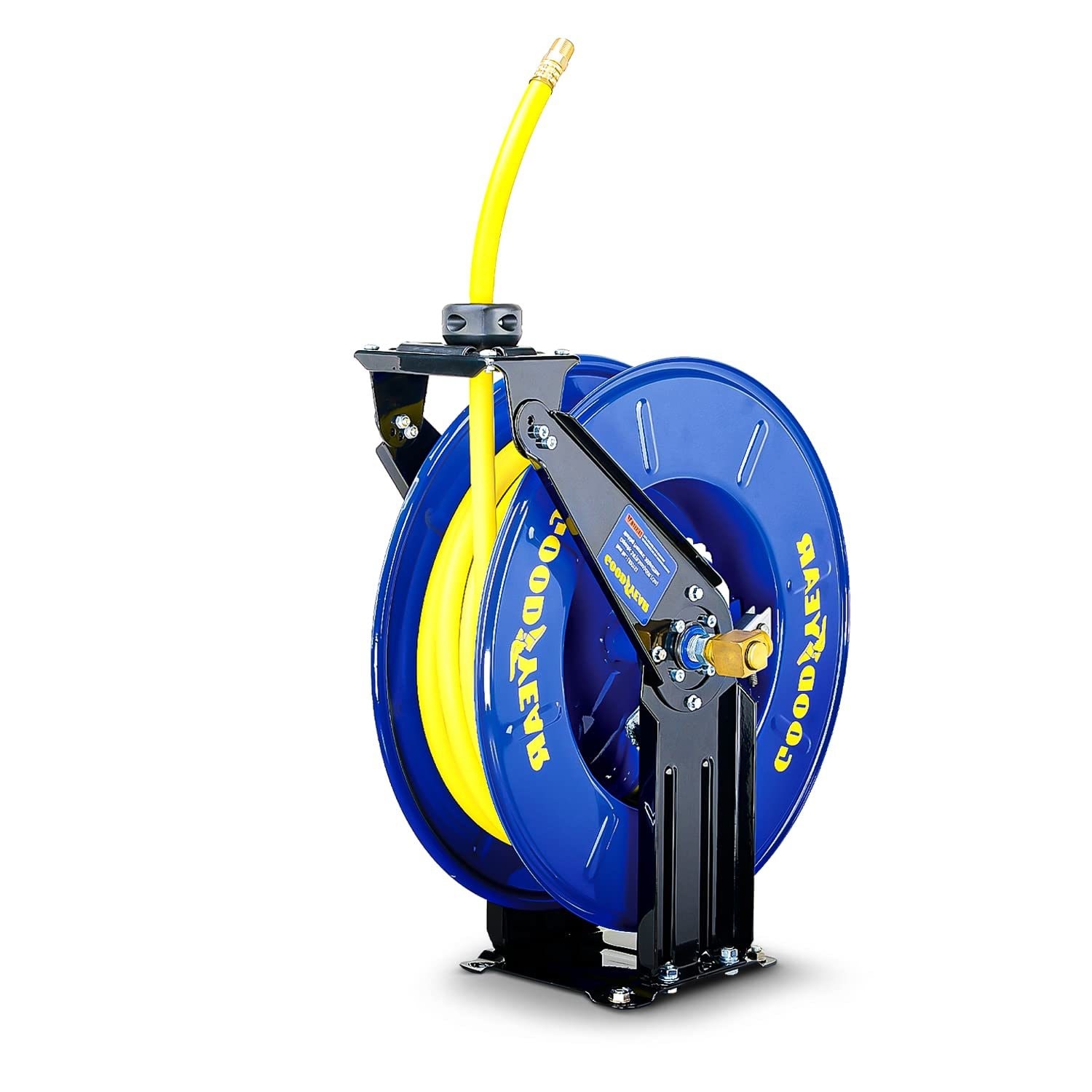 Goodyear Goodyear Industrial Retractable Air Hose Reel- 3/8in X 50ft, 300  Psi Max, 1/4in Npt Connections, Dual Arm in the Air Compressor Hoses  department at