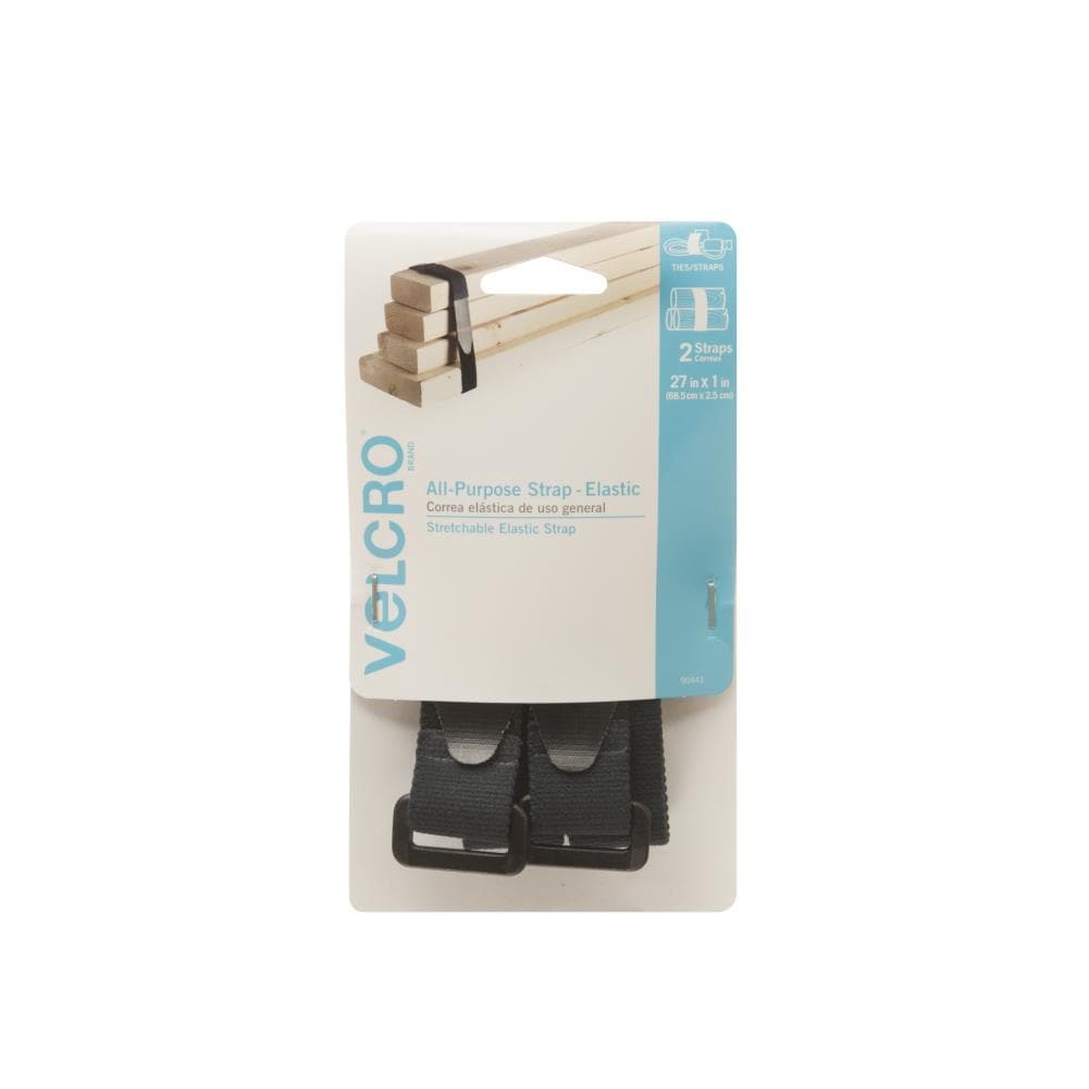 VELCRO Brand 27-in Black All Purpose Strap Elastic Cinch Straps