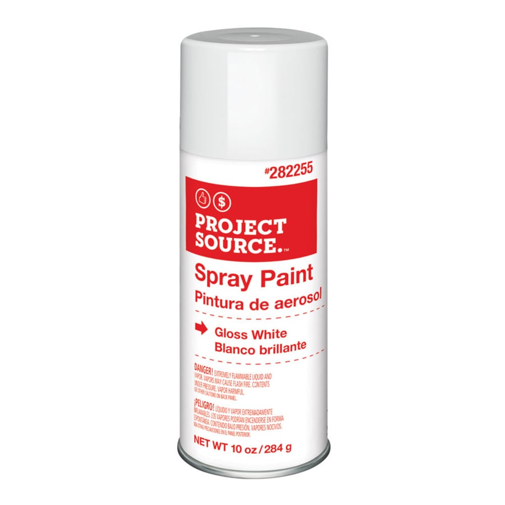 Project Source Gloss Black Spray Paint (NET WT. 10-oz) in the Spray Paint  department at