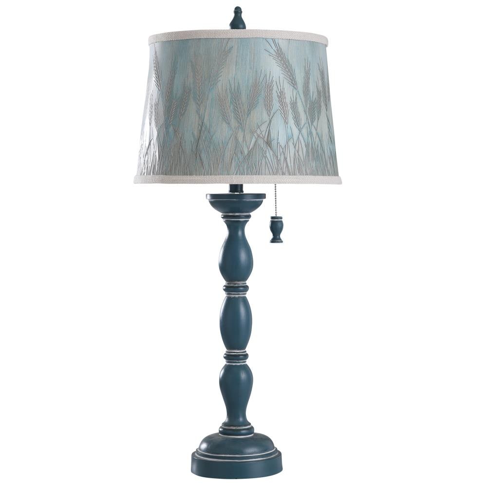 light blue table lamp shade