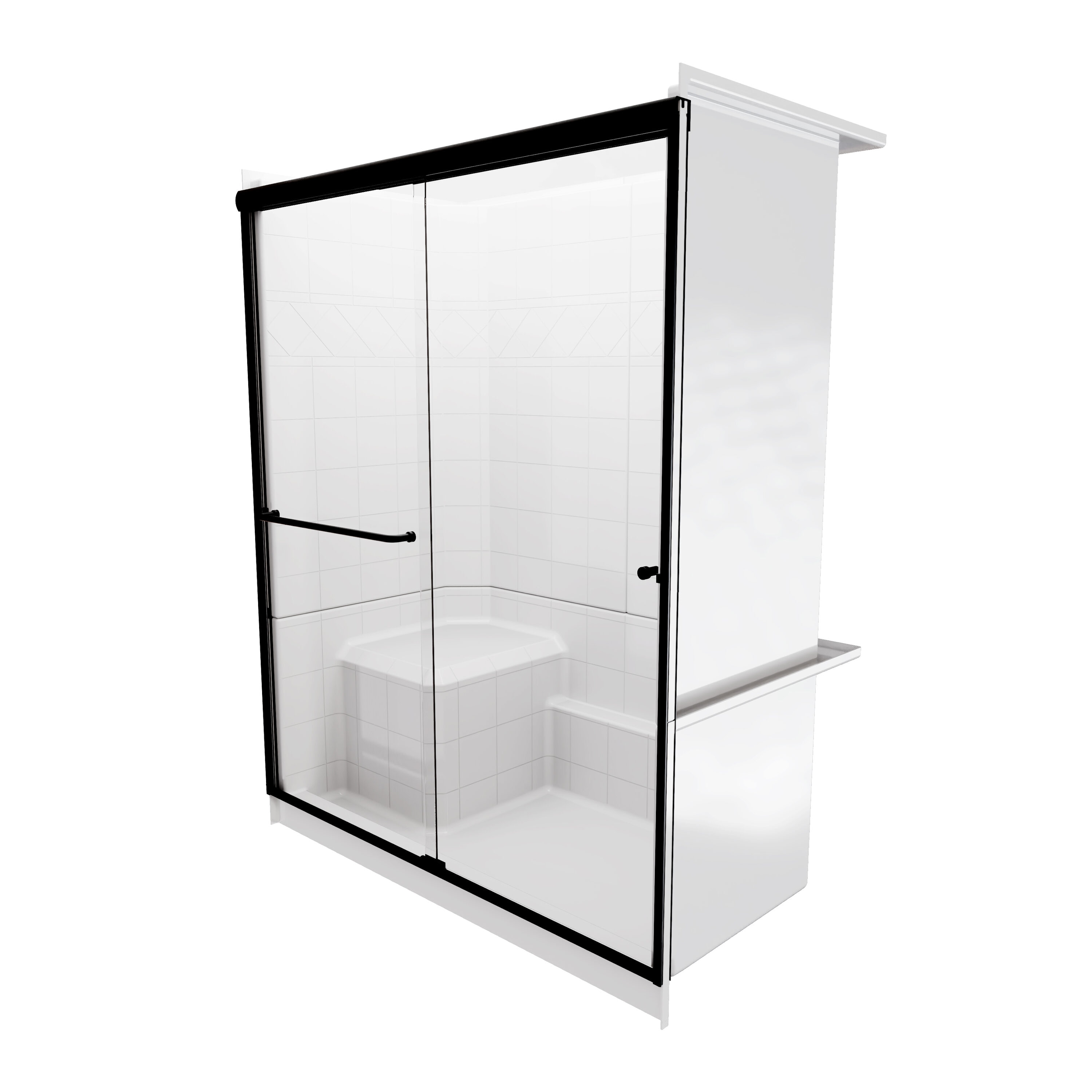 Laurel Mountain LM6032SH1S3PLWM1 Alcove-Shower-Kit - View #3