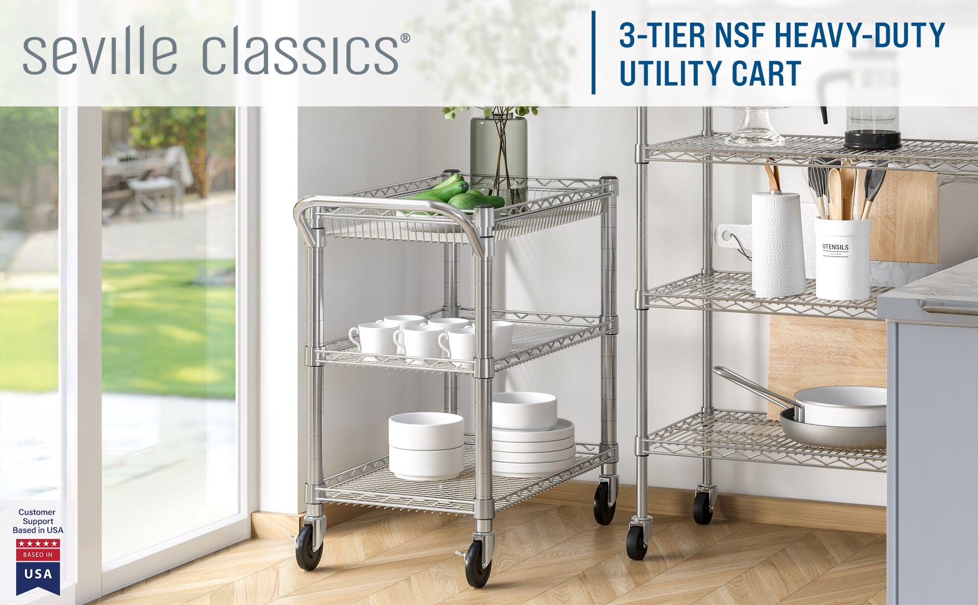 Seville Classics SHE99307ZB Utility-Carts - View #5