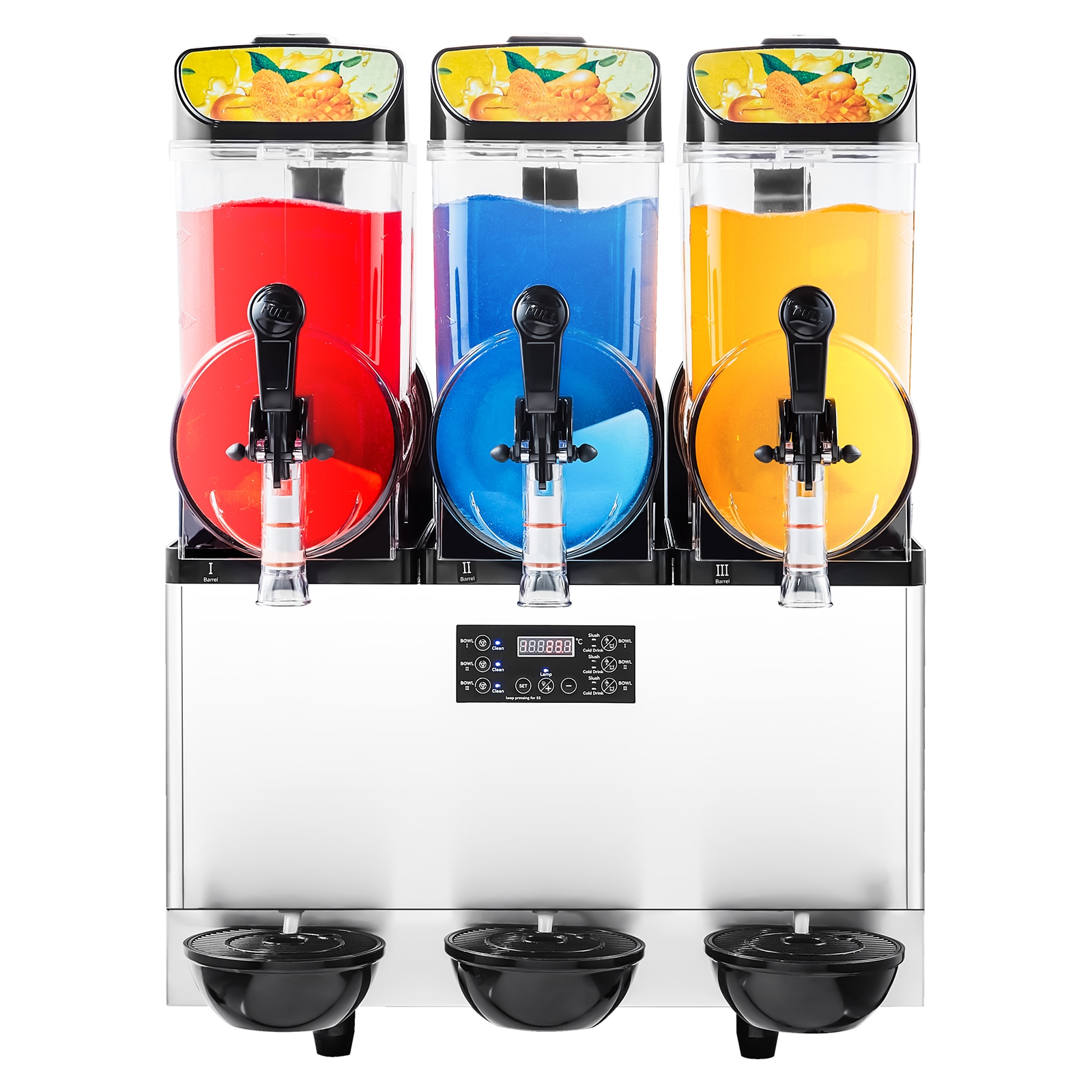 VEVOR 3 x 15 L 1300 W 110 V Slush drink machine ( 201 SUS ) #JJKXRJHSGMC12BYBKV1