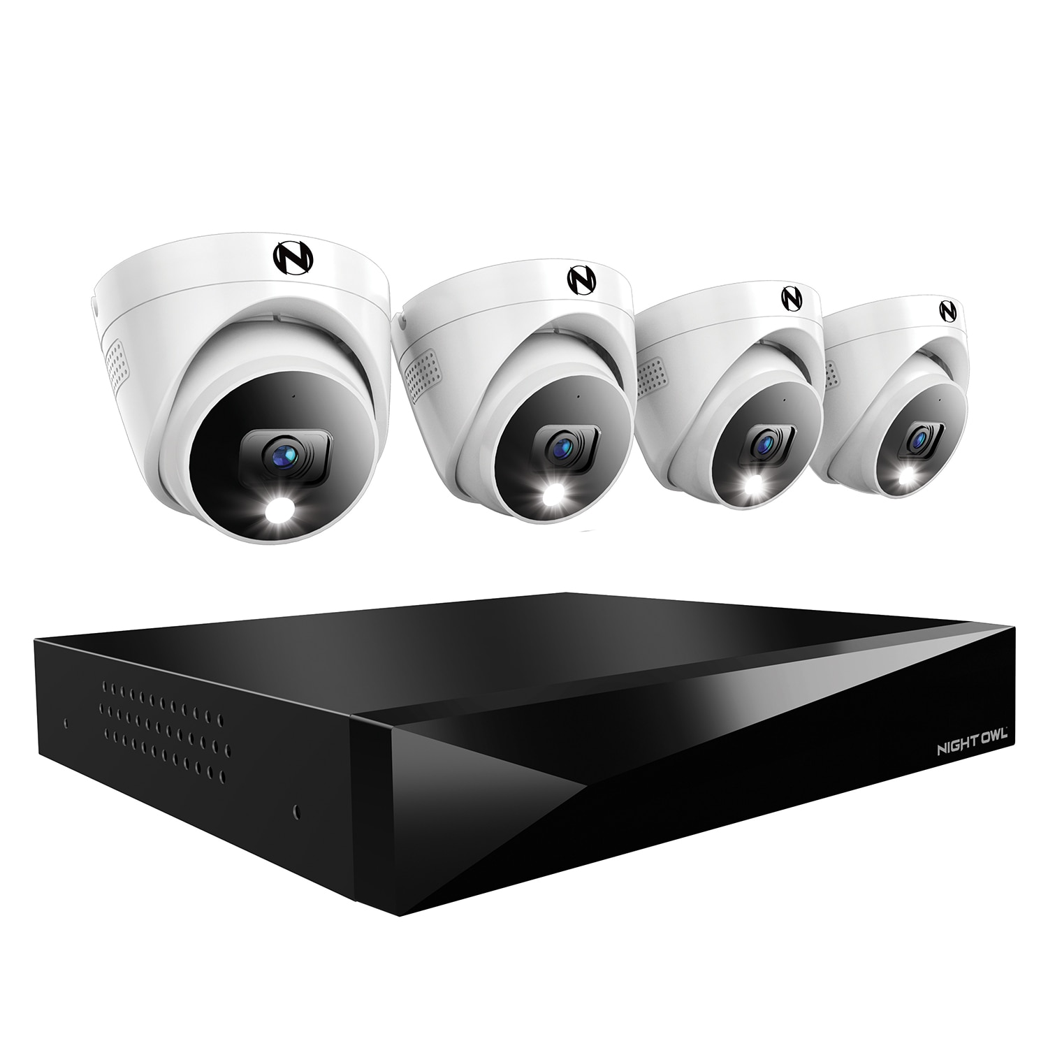 Night Owl FTD4 Indoor/Outdoor 12-Channel 4-Camera 2K Hardwired Spotlight 2Tb Hard Drive Security Camera System FTD4-82-4LDM Sansujyuku sansujyuku.com