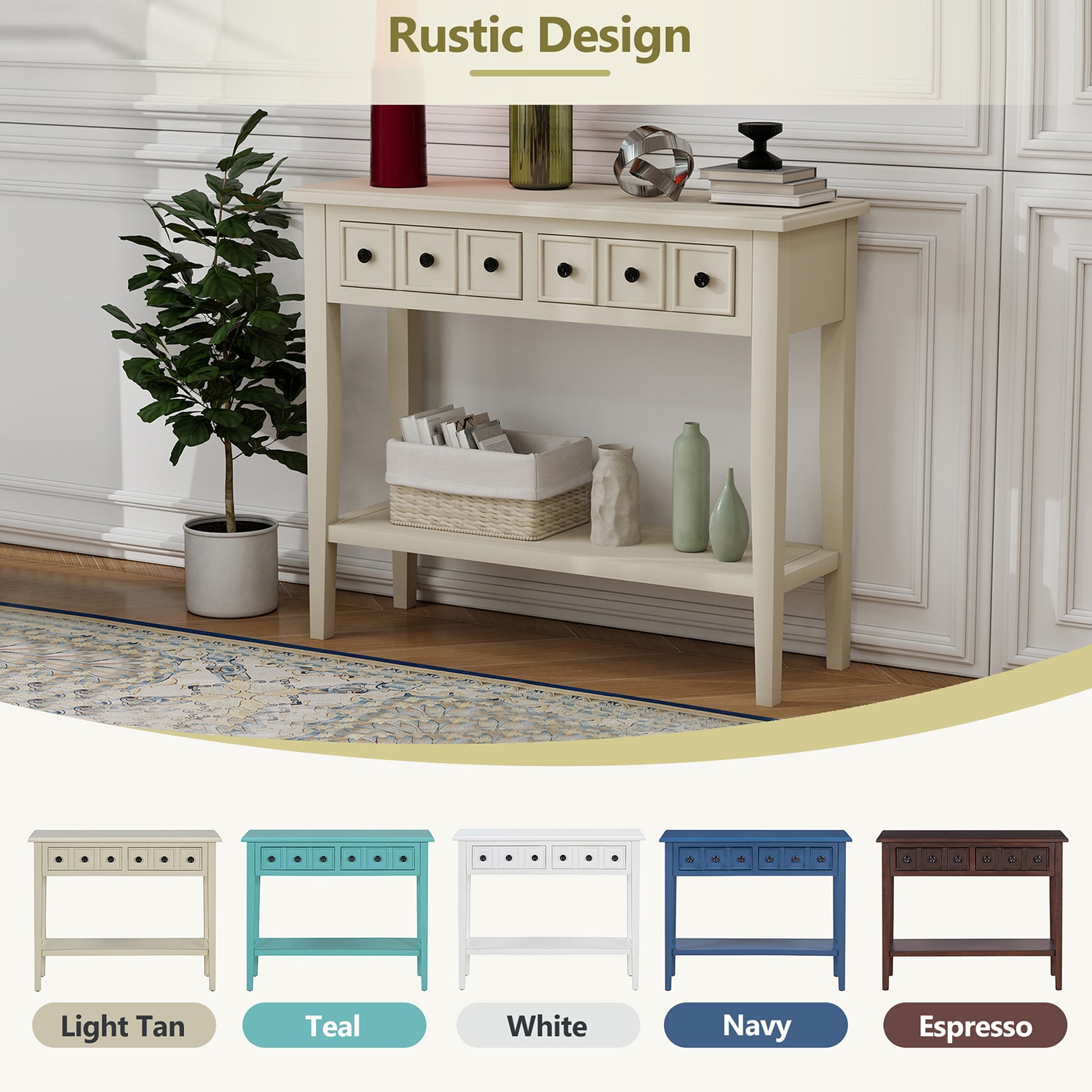 Mondawe MO-TR012WK Console-Sofa-Tables - View #5