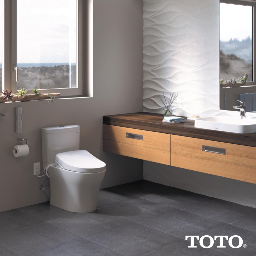 TOTO S500e Modern Washlet Plastic Sedona Beige Elongated Soft Close ...