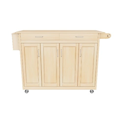Home Styles Brown Wood Base with Wood Top Kitchen Cart (18.5-in x 54-in x 34.75-in) Home Styles Brown Wood Base with Wood Top Kitchen Cart (18.5-in x 54-in x 34.75-in)