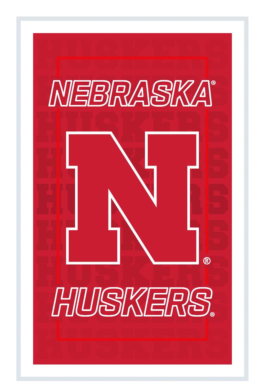 Evergreen 8LED949NLRT Nebraska Cornhuskers 14-Inches W x 22-Inches H Acrylic Sports Industrial Wall accent