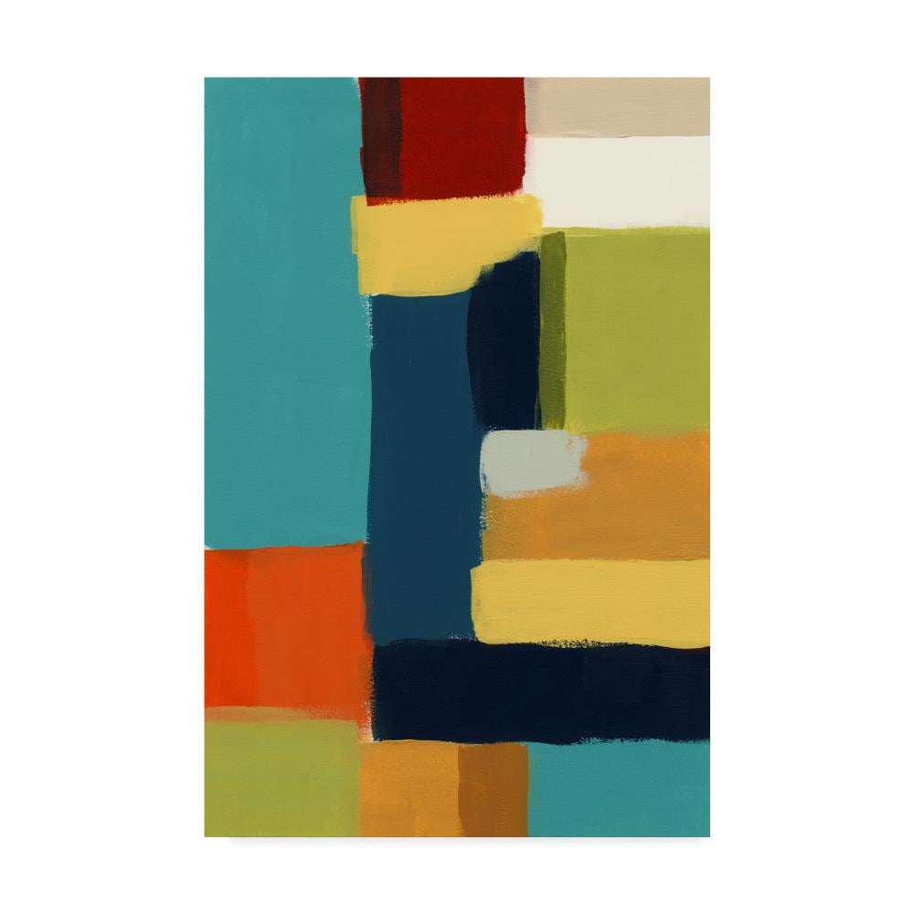 Trademark Fine Art WAG00916-C1219GG Framed 19-in H x 12-in W Abstract Print on Canvas