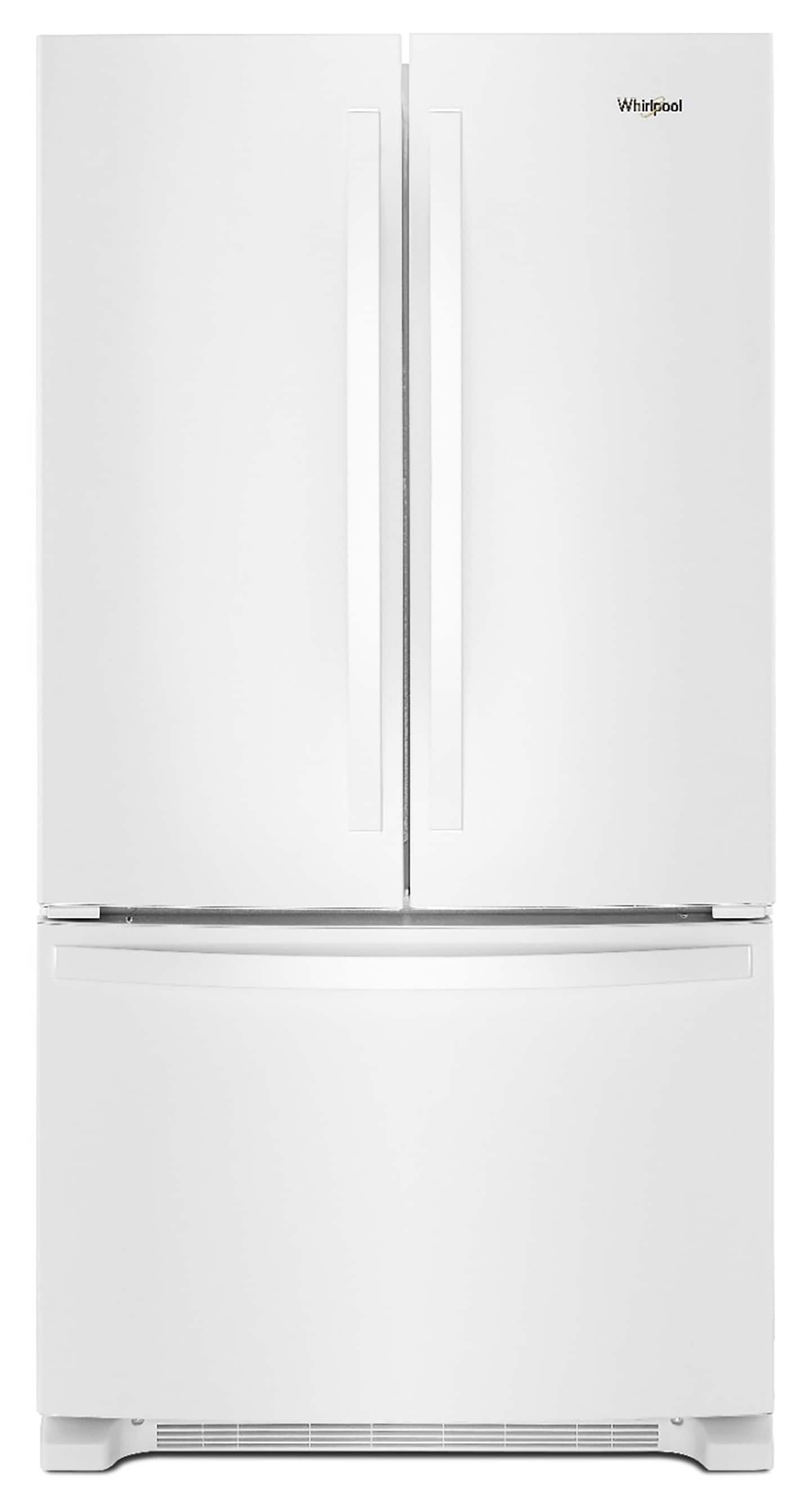 Whirlpool WRFC2036RW Counter-Depth 20-cu ft 3 -Door French Door Refrigerator with Ice Maker ( White ) ENERGY STAR Certified
