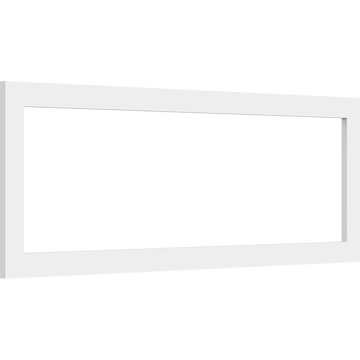 Ekena Millwork WALP34X12X037PRE 34-in x 12-in Smooth Paintable/Stainable White PVC Fretwork Wall Panel (