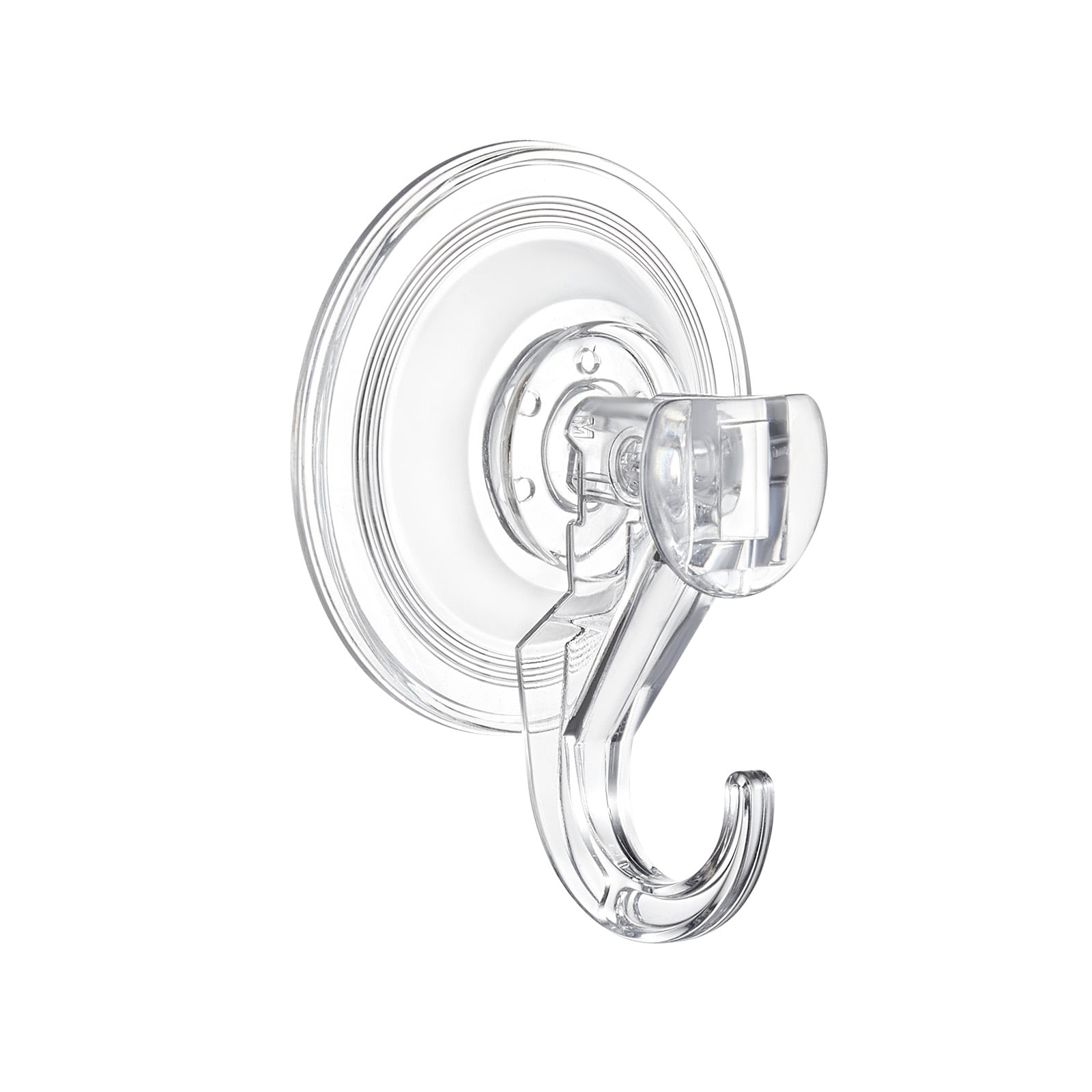 GIVIMO Suction Cup Hooks 6 Pack Clear Heavy Duty 10-lb Max Load Shower Wall Hooks Reusable Transparent Suction Cups for Loofah Towel Glass Window Kitchen Bathroom Tile