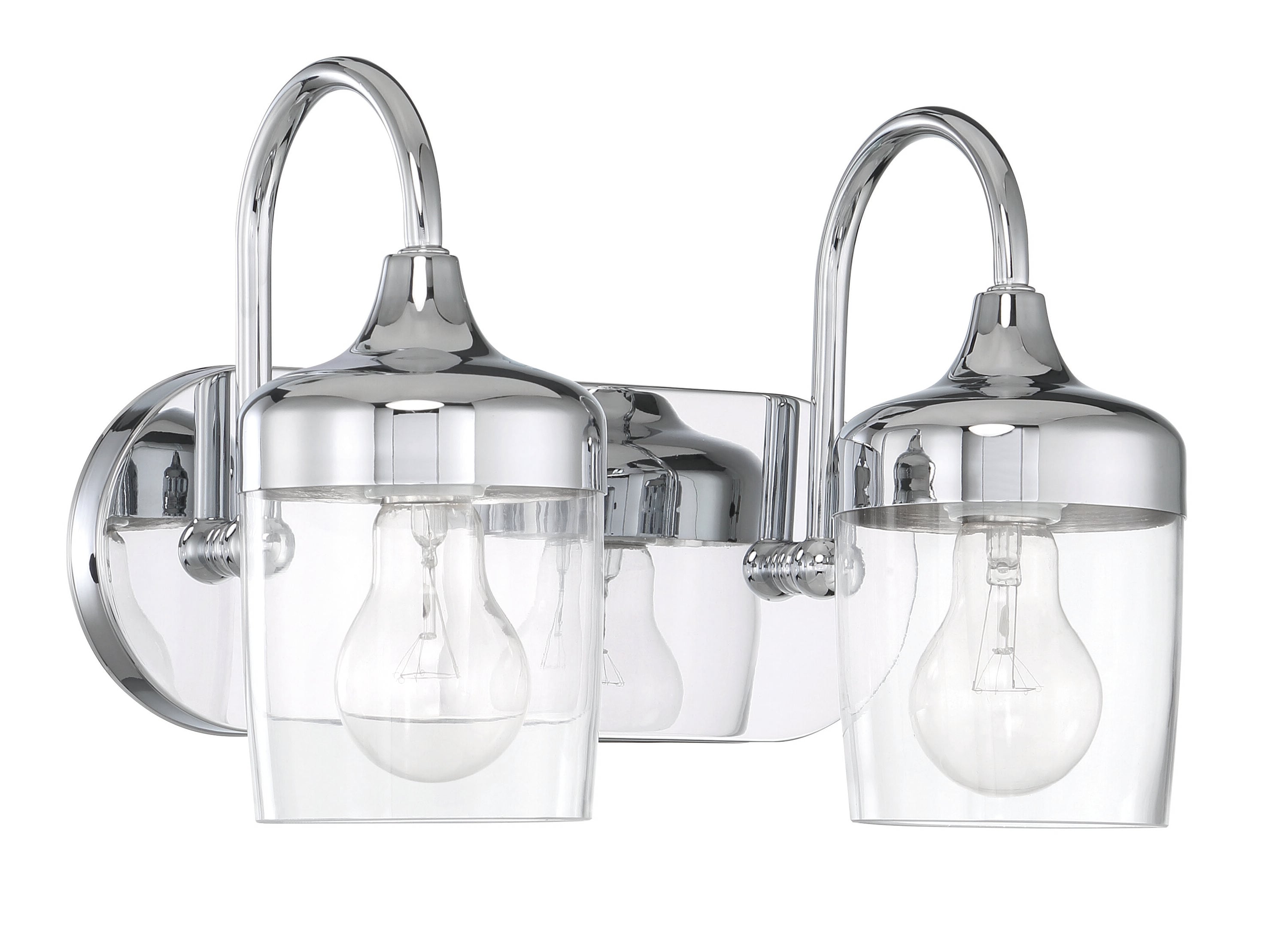 Craftmade 58102-CH Wrenn 12.75-in 2 -Light Chrome Transitional Vanity light
