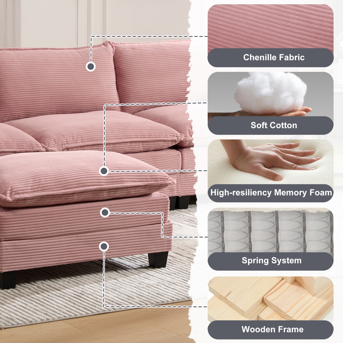 Streamdale Furniture W1568S00256 Sofas-Loveseats - View #4