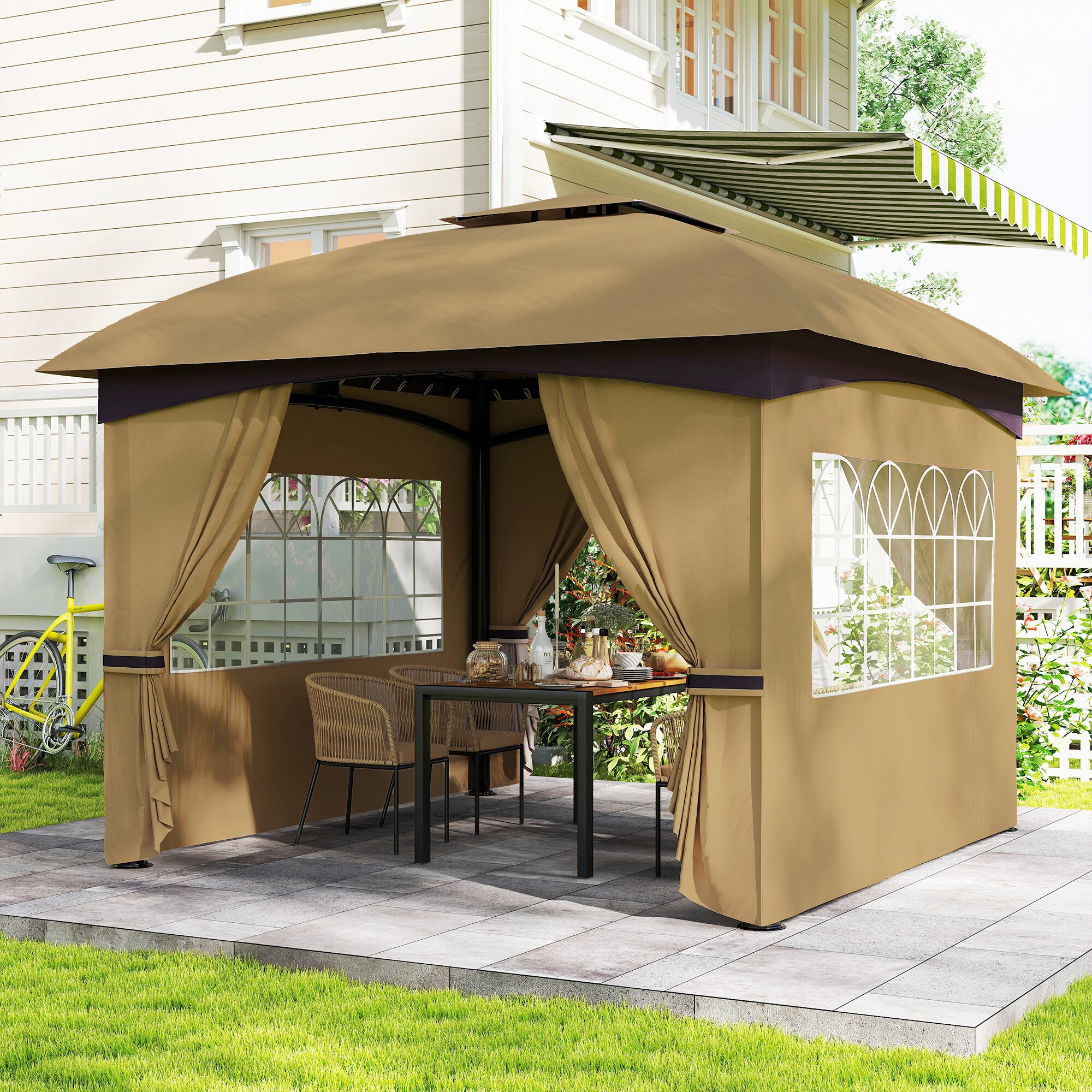 LUXEYARD DS-M-BAC06902 Wood-Resin-Gazebos - View #4