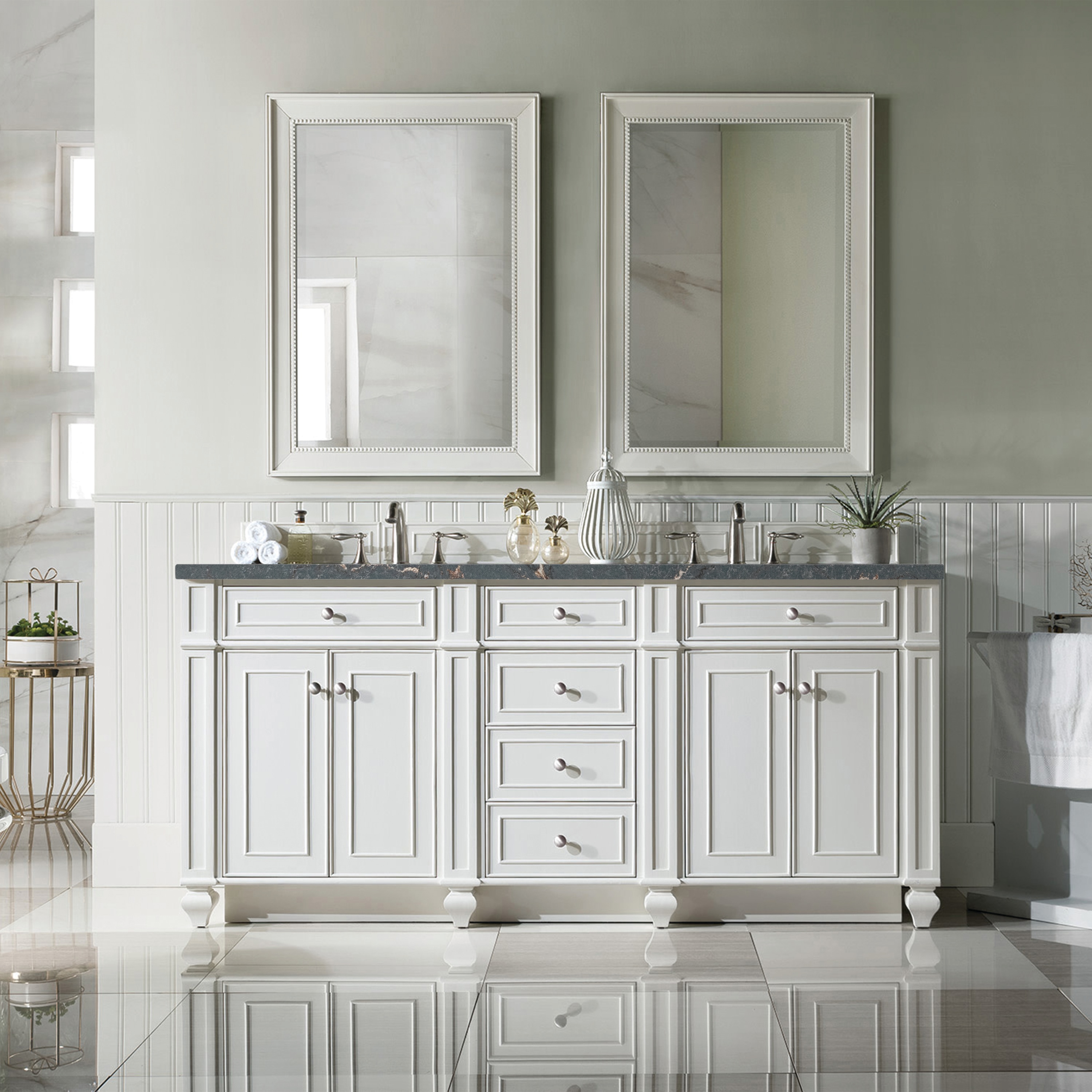 James Martin Vanities 157-V72-BW-3PBL Bath-Vanity-Combo - View #2