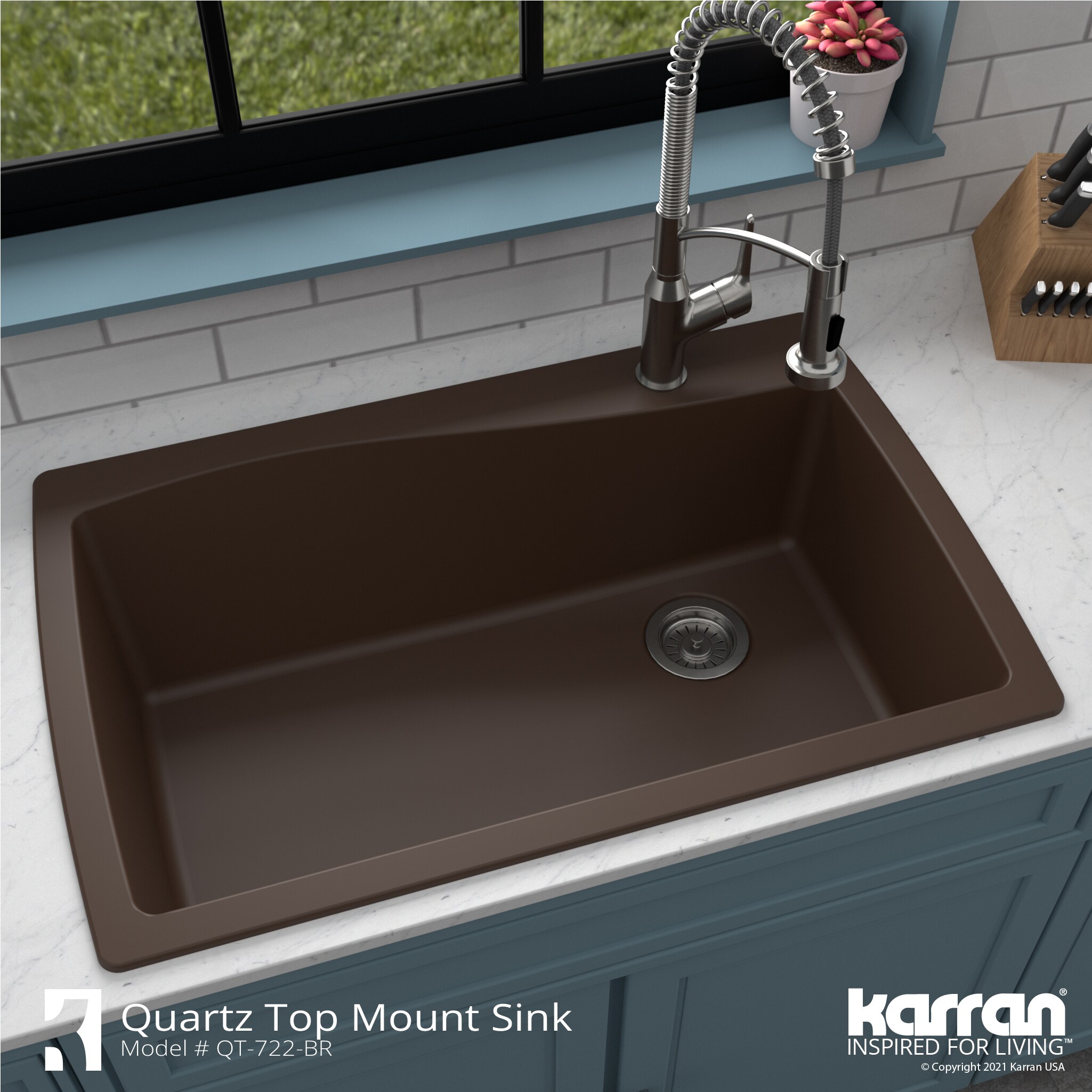 Karran QT-722-BR Kitchen-Sinks - View #6