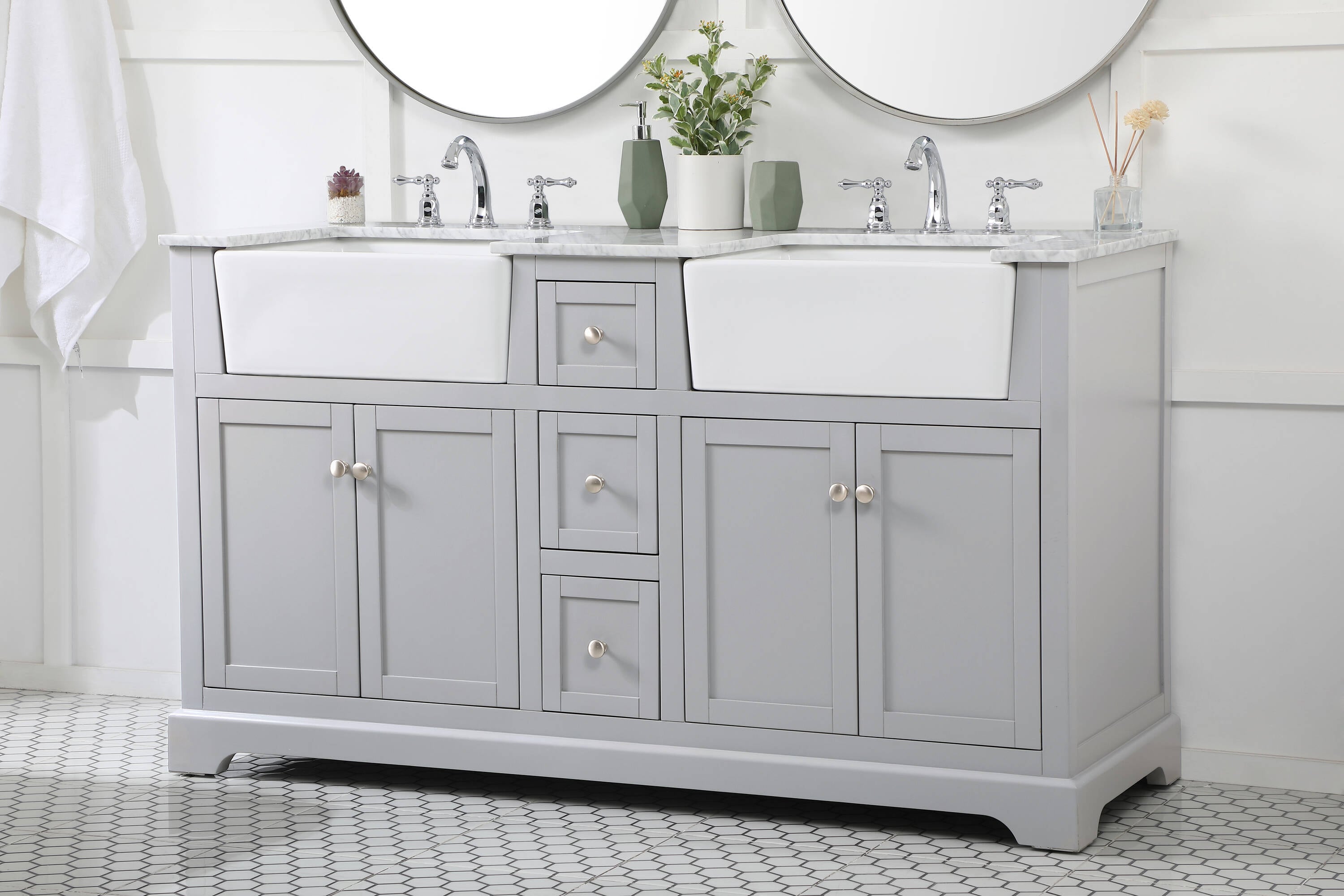 Elegant Decor HF180780DGR Bath-Vanity-Combo - View #3
