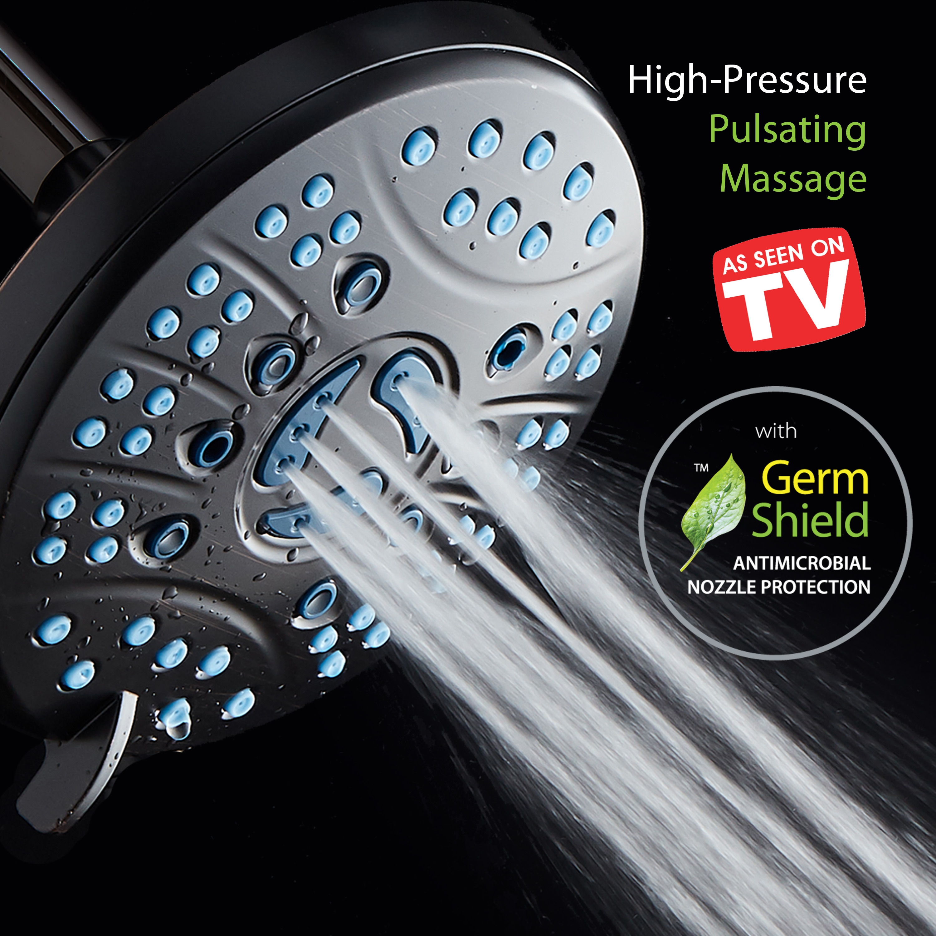 Oil-Rubbed Bronze 6-Setting Round Rainfall Shower Head
