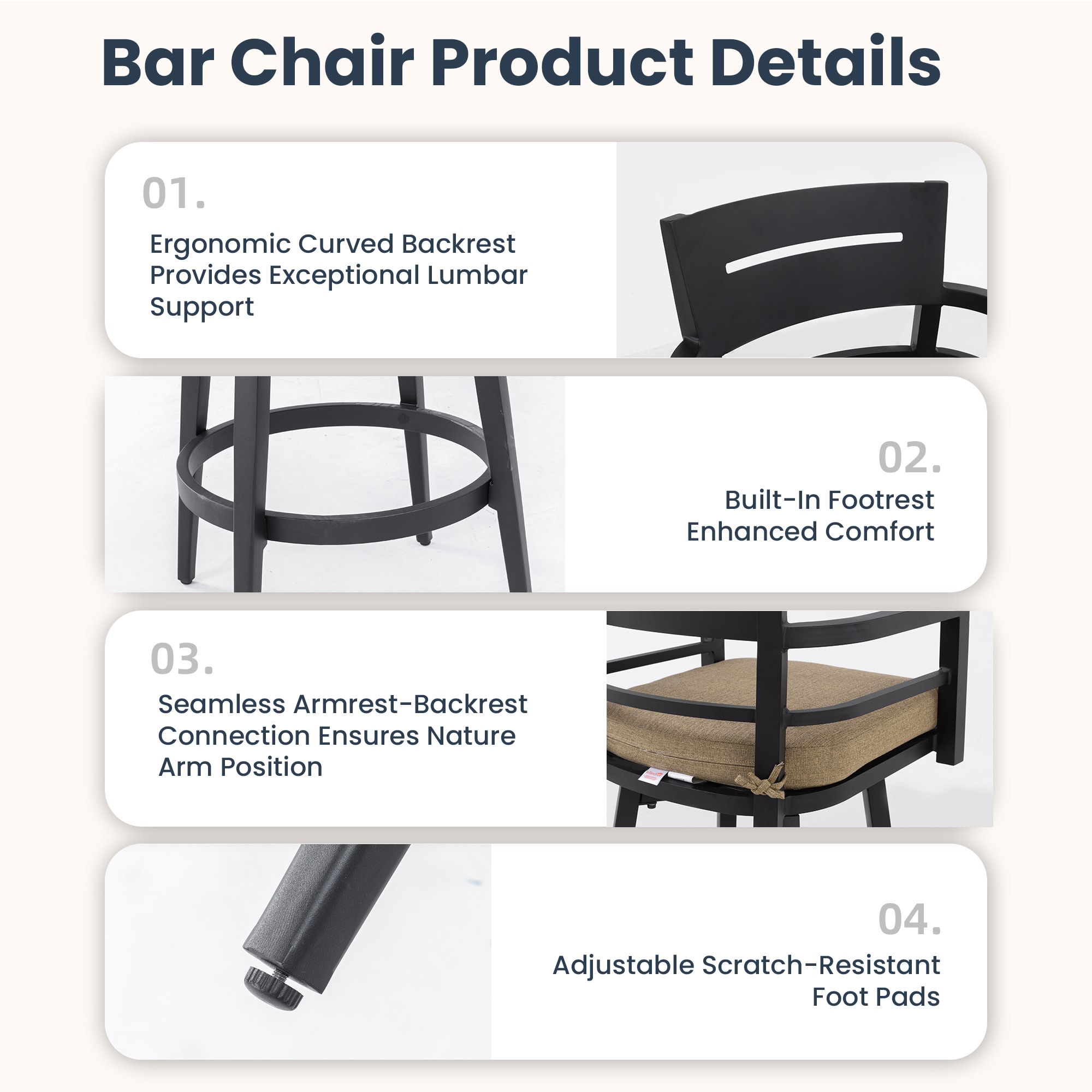 DENISLAWN DLCLT2V-BN Patio-Dining-Sets - View #5